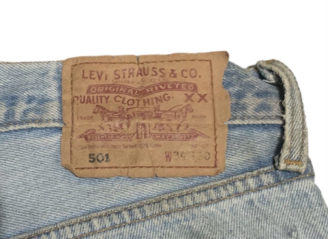 Levi's Vintage 90s Levi’s 501 Patches Shashiko Boro Jeans Size US 32 / EU 48 - 6 Thumbnail