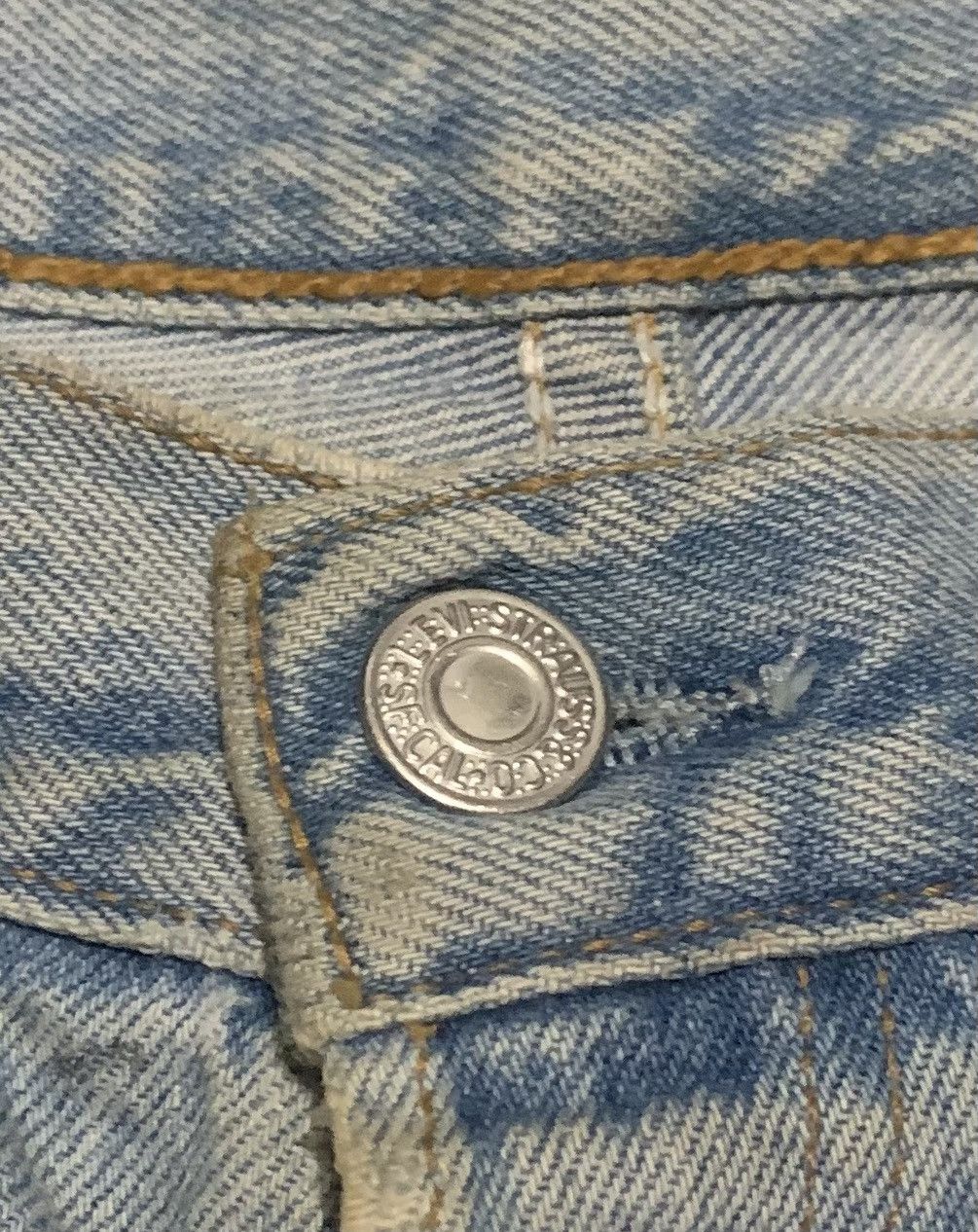 Levi's Vintage 90s Levi’s 501 Patches Shashiko Boro Jeans Size US 32 / EU 48 - 7 Thumbnail