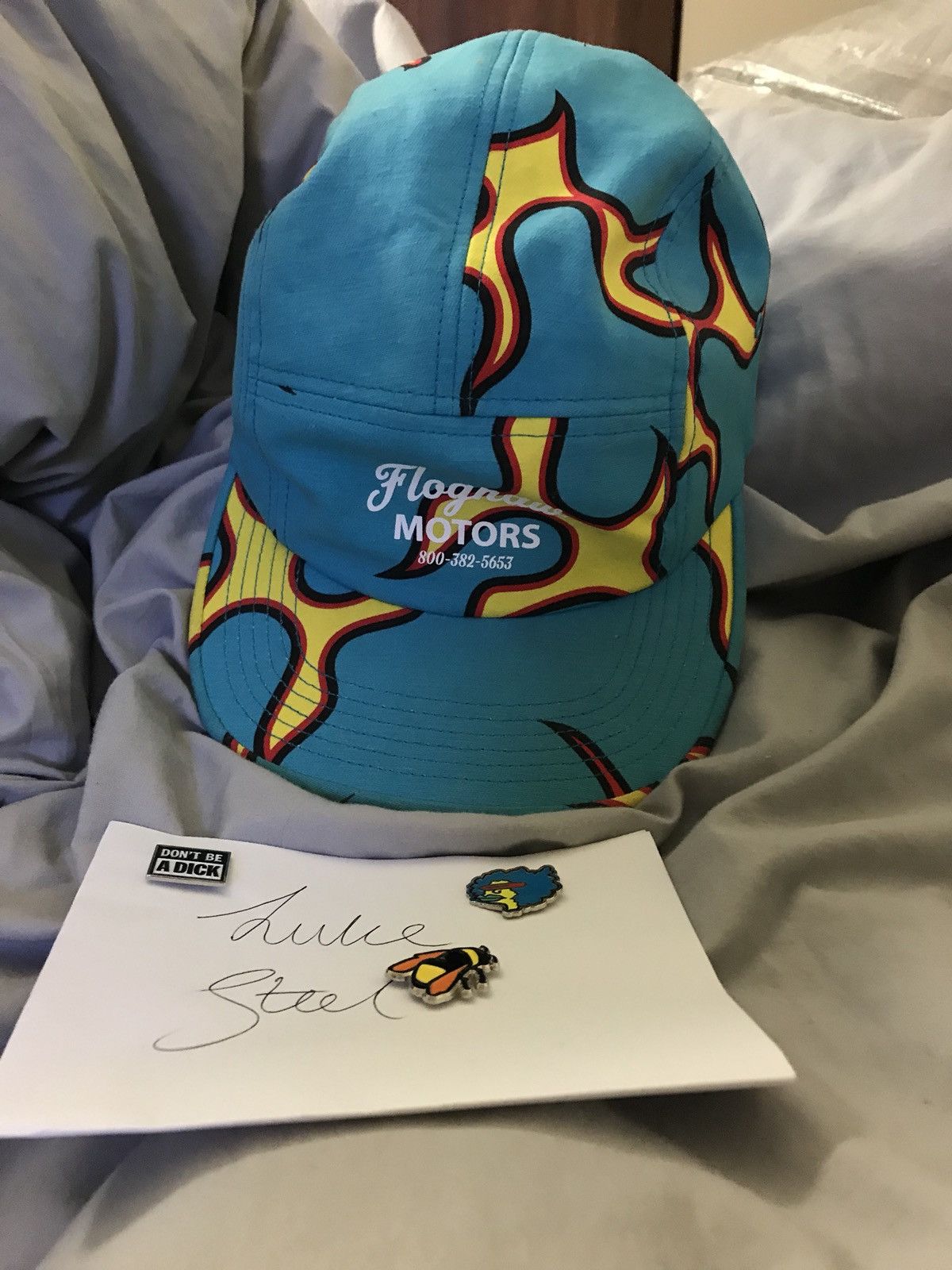 帽子 GOLF WANG BLUE FIRE HAT Golf Wang Flame Hat | Grailed