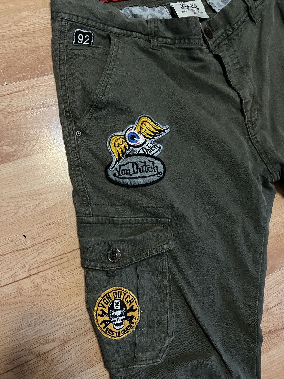 Japanese Brand × Von Dutch Von Dutch Cargo Patched Pants Y2K Size US 36 / EU 52 - 12 Thumbnail