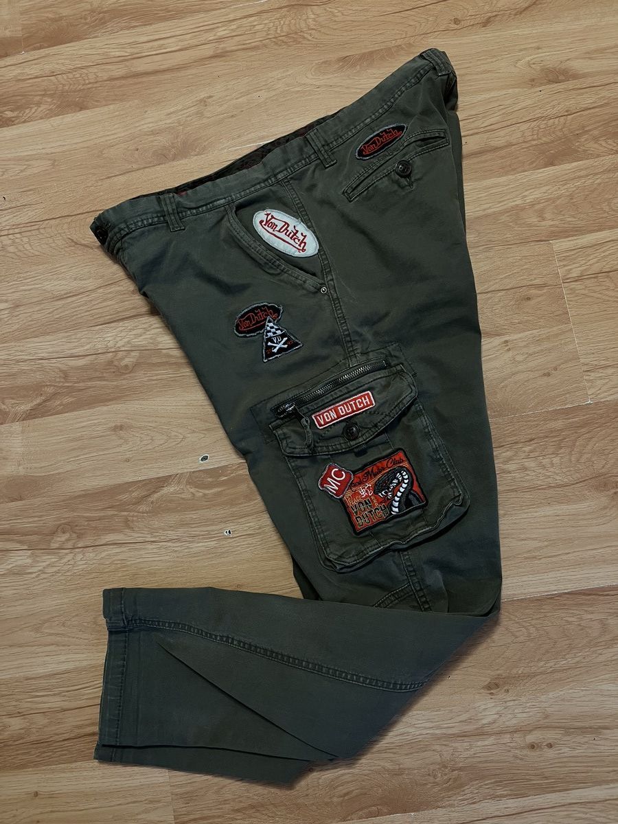 Japanese Brand × Von Dutch Von Dutch Cargo Patched Pants Y2K Size US 36 / EU 52 - 7 Thumbnail