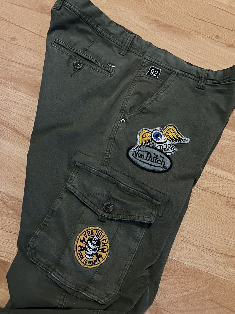 Japanese Brand × Von Dutch Von Dutch Cargo Patched Pants Y2K Size US 36 / EU 52 - 9 Thumbnail
