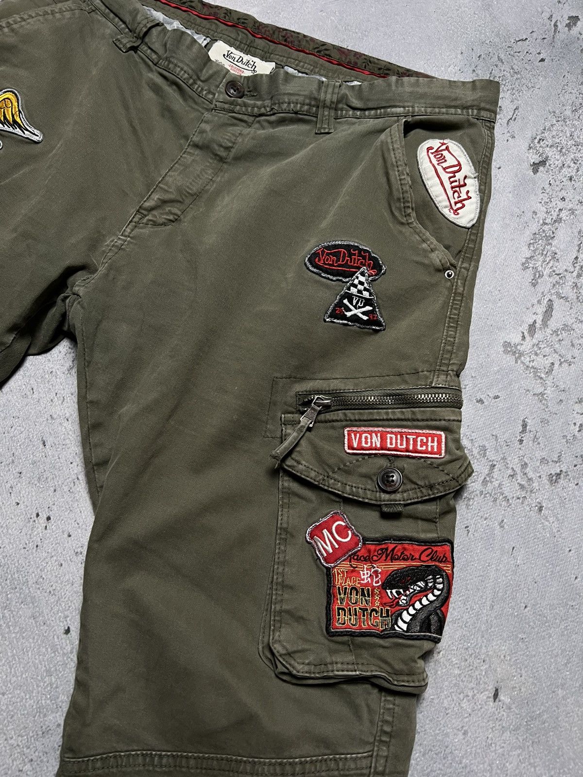 Japanese Brand × Von Dutch Von Dutch Cargo Patched Pants Y2K Size US 36 / EU 52 - 3 Thumbnail