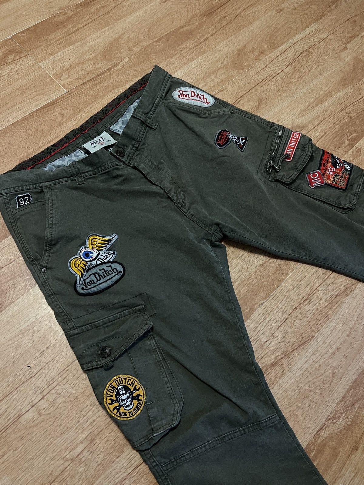 Japanese Brand × Von Dutch Von Dutch Cargo Patched Pants Y2K Size US 36 / EU 52 - 11 Thumbnail