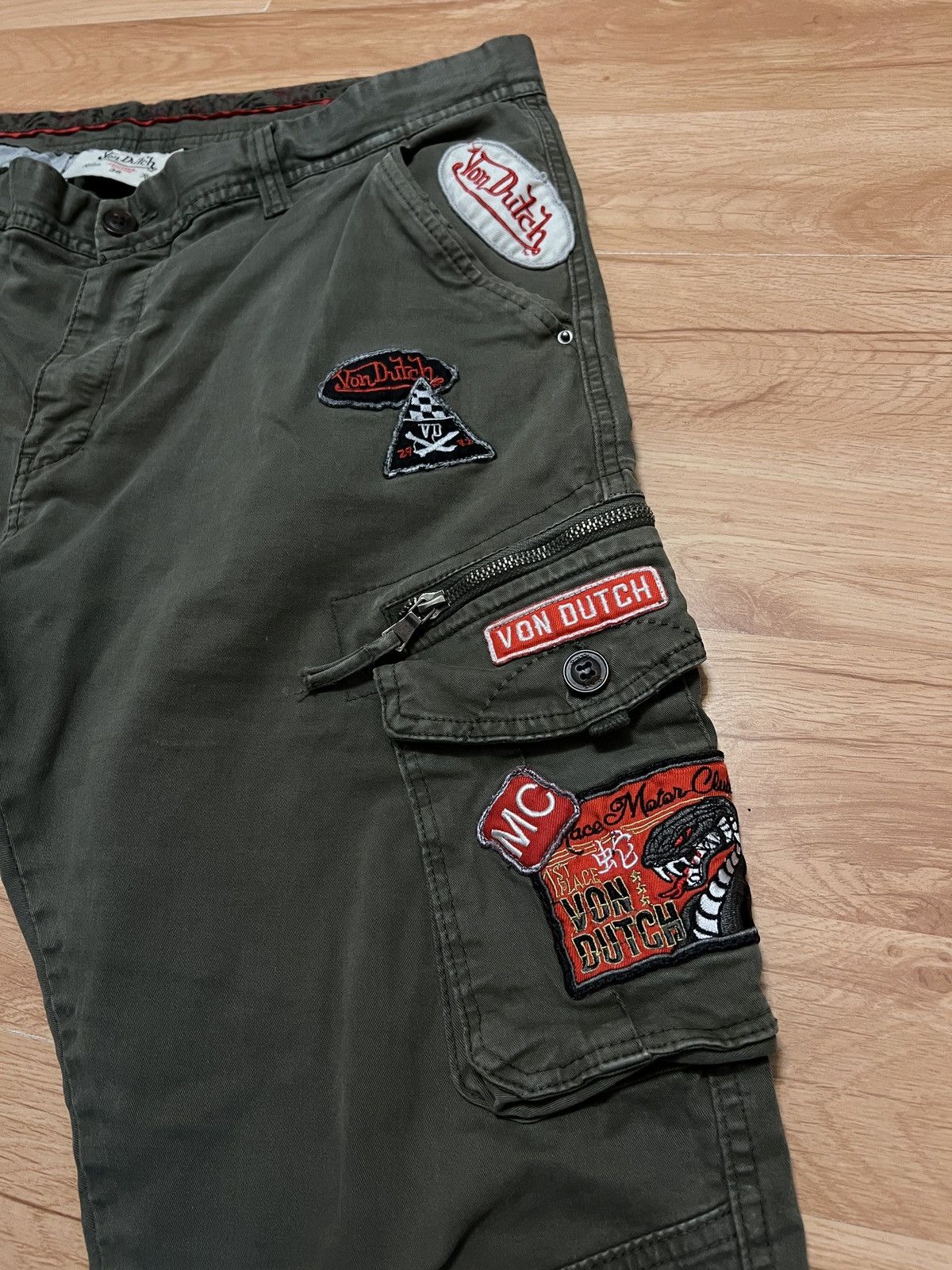 Japanese Brand × Von Dutch Von Dutch Cargo Patched Pants Y2K Size US 36 / EU 52 - 13 Thumbnail