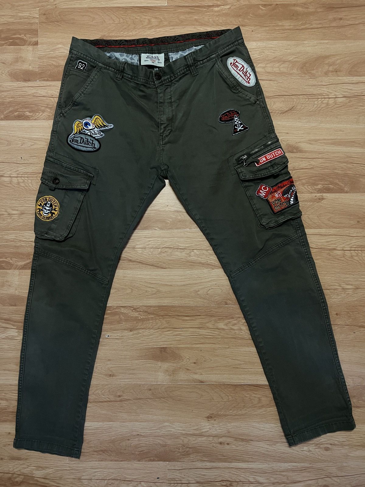 Japanese Brand × Von Dutch Von Dutch Cargo Patched Pants Y2K Size US 36 / EU 52 - 6 Thumbnail
