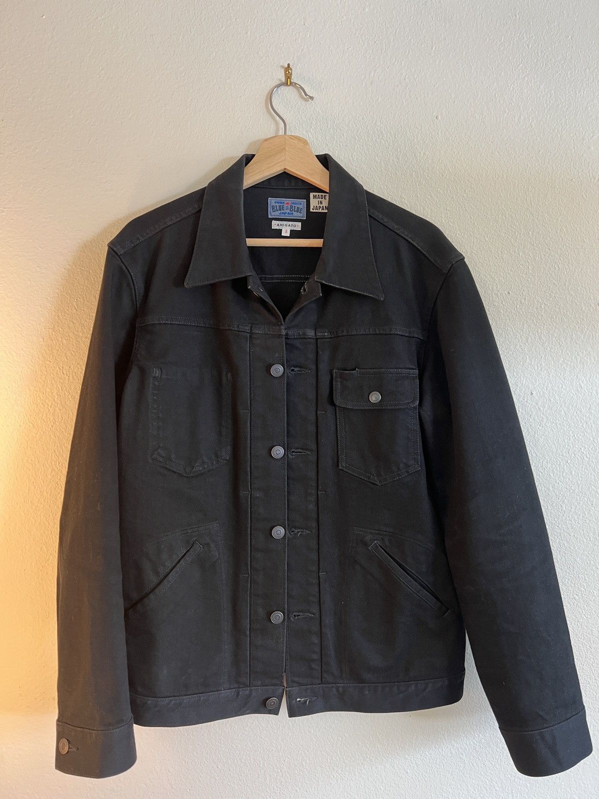 image of Blue Blue Japan Black Ranch Jacket Size 3 (M), Men's