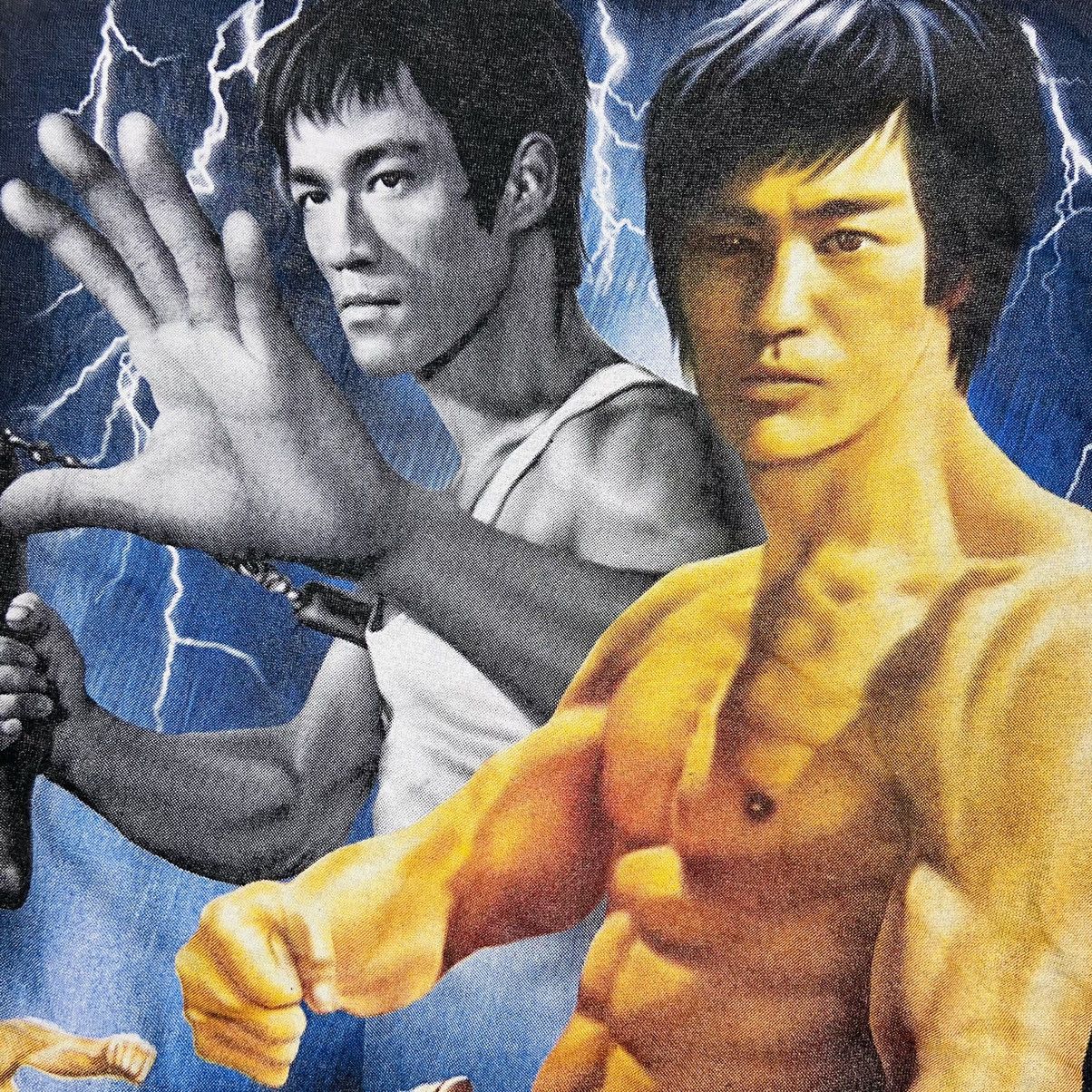 Vintage 1990s BRUCE LEE LIGHTNING ICONIC ARCHIVE BOXY TEE - № 200 Size US XS / EU 42 / 0 - 3 Thumbnail