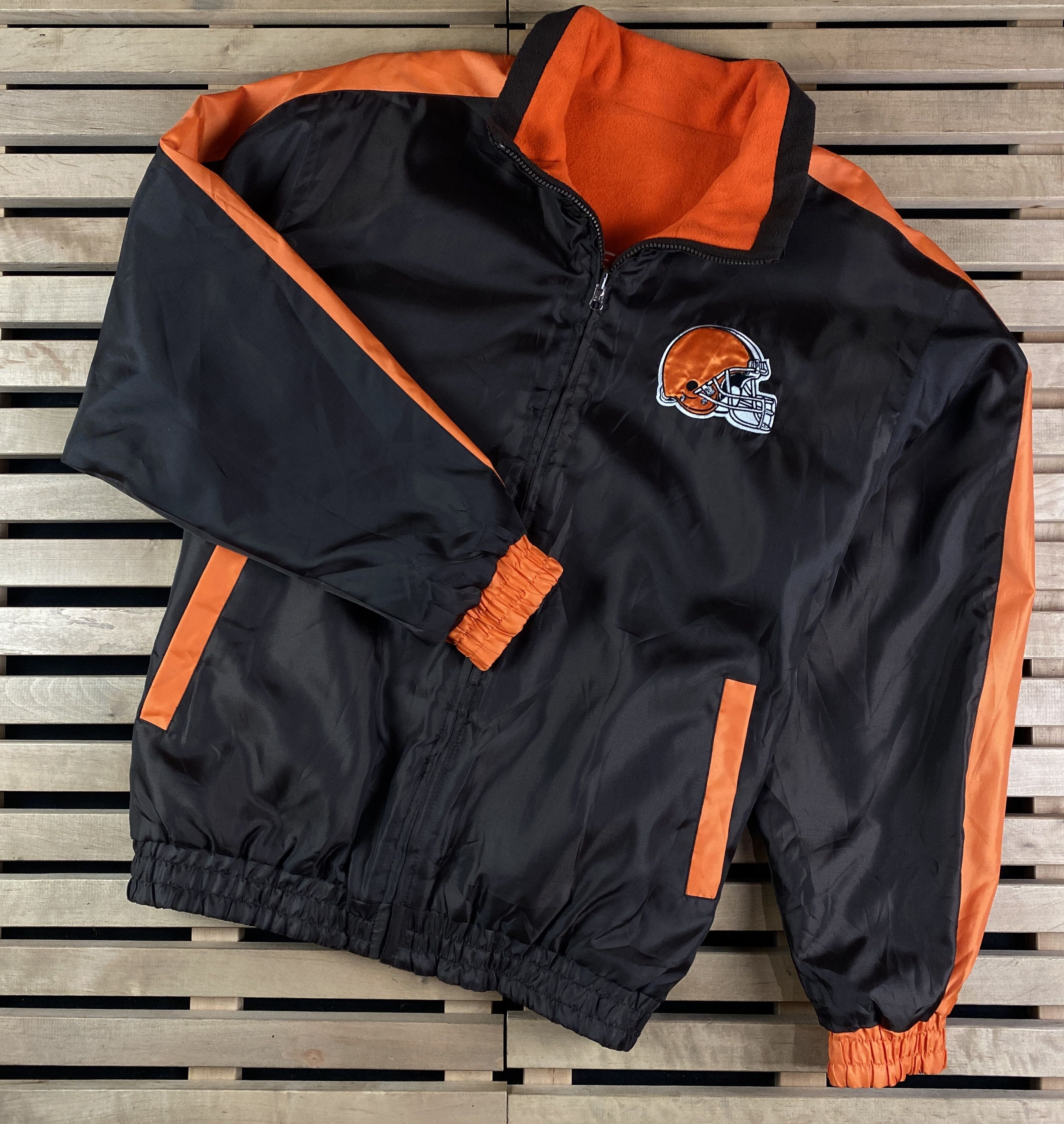 NFL Mens Reversible Bomber Jacket NFL Cleveland Browns Size XL Size US XL / EU 56 / 4 - 1 Thumbnail