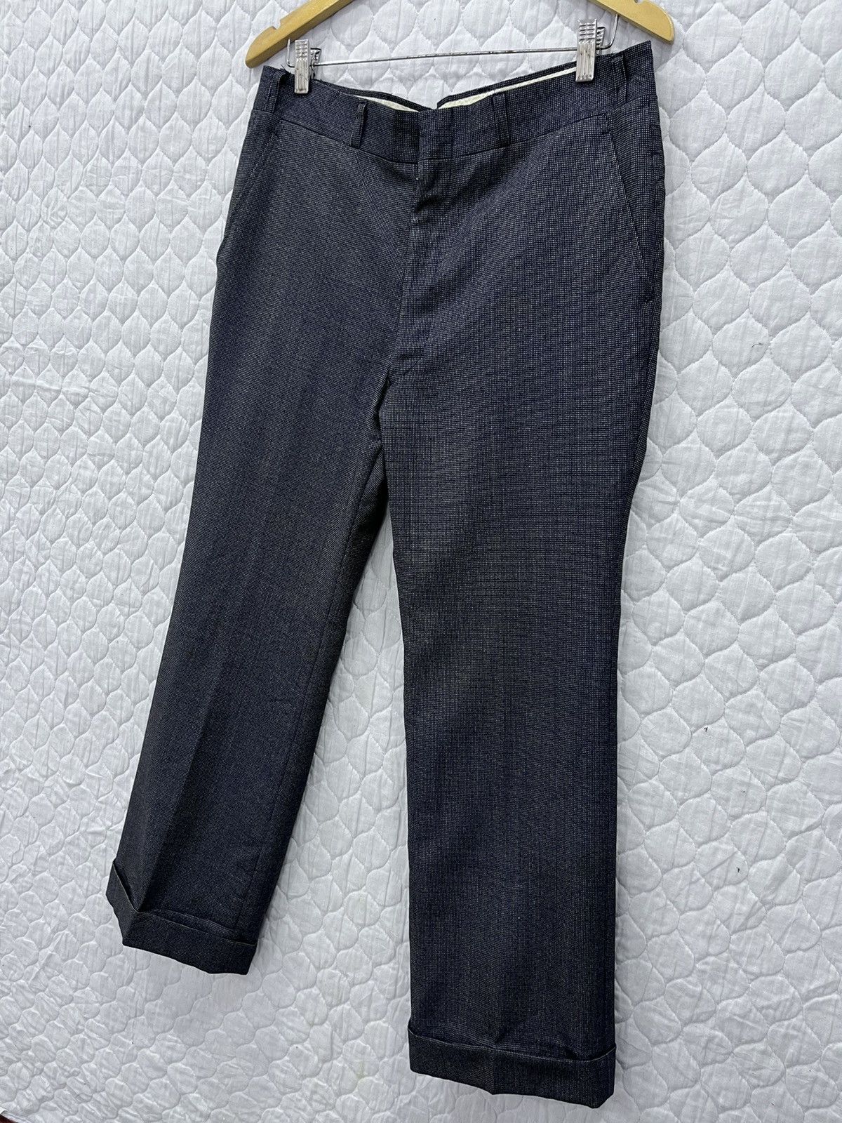 Burberry × Vintage (S). VINTAGE BURBERRY WOOL PANTS TALON ZIPPER Size US 34 / EU 50 - 2 Thumbnail