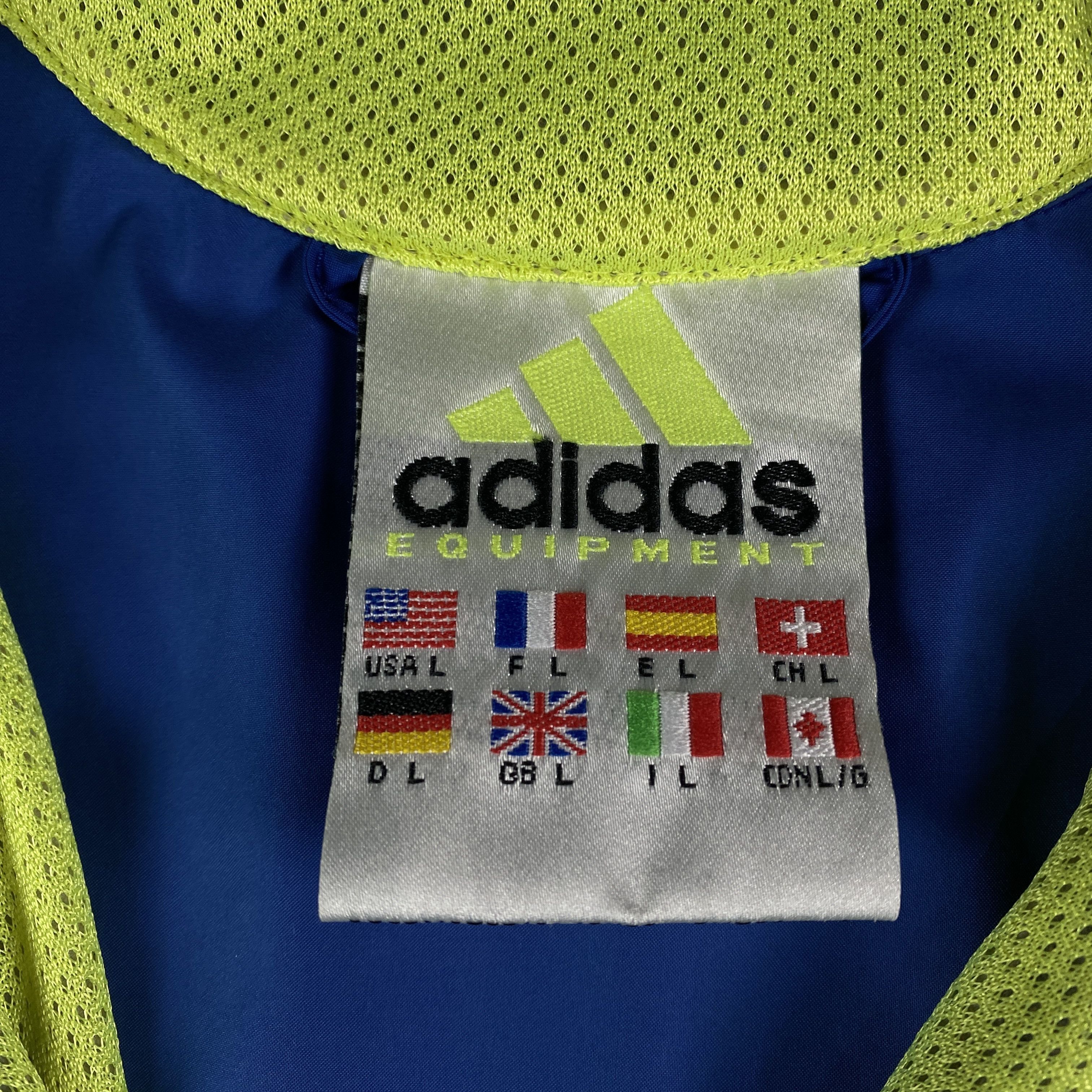Adidas × Vintage Mens Bomber Track Jacket Adidas Equipment Vintage Size L Size US L / EU 52-54 / 3 - 6 Thumbnail