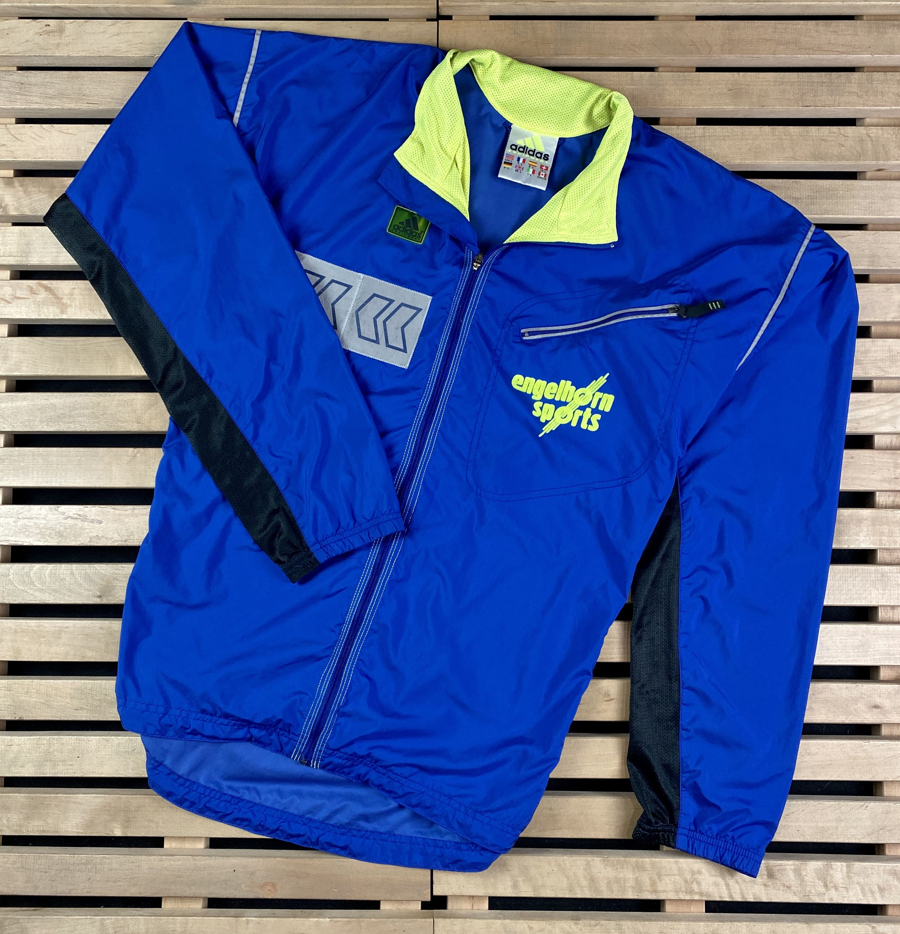 Adidas × Vintage Mens Bomber Track Jacket Adidas Equipment Vintage Size L Size US L / EU 52-54 / 3 - 1 Thumbnail