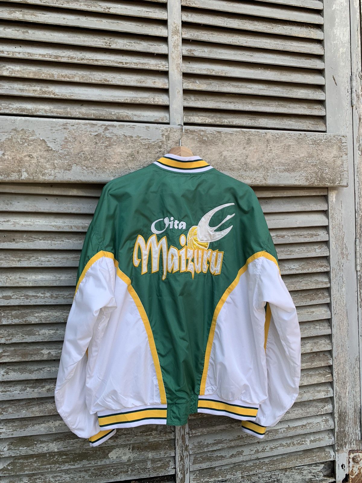 Japanese Brand 🪖Vintage Oita Maizuru Oversized Varsity Jacket Size US XL / EU 56 / 4 - 9 Thumbnail