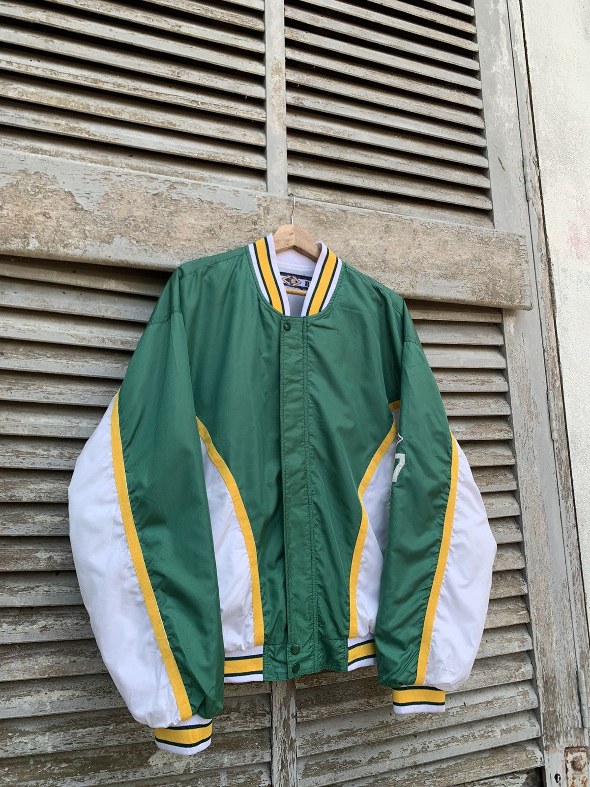 Japanese Brand 🪖Vintage Oita Maizuru Oversized Varsity Jacket Size US XL / EU 56 / 4 - 6 Thumbnail
