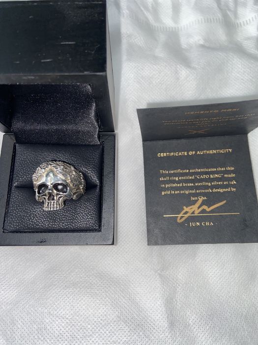 Designer Capo Ring - Jun Cha ‘Memento Mori’ Sterling Silver 11 | Grailed