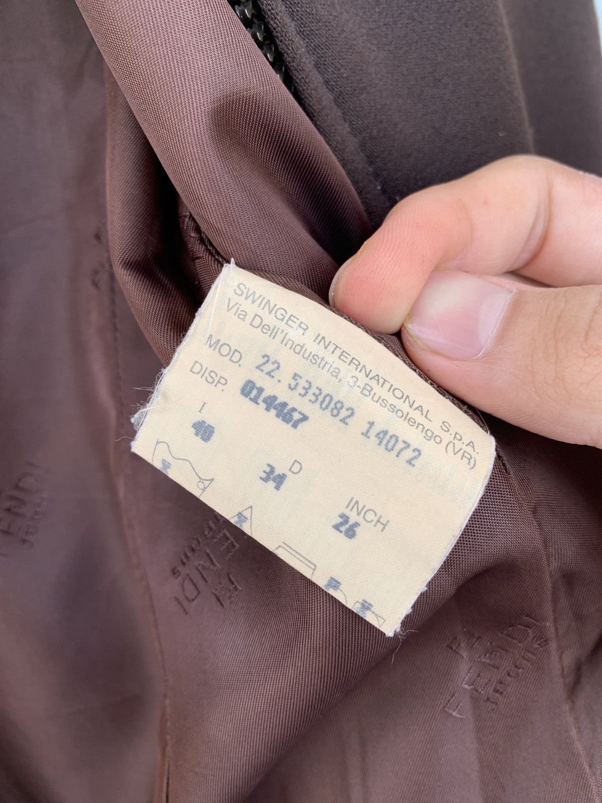 Fendi Authentic Vintage Fendi Zipper Jacket Brown Colour Size M / US 6-8 / IT 42-44 - 9 Thumbnail