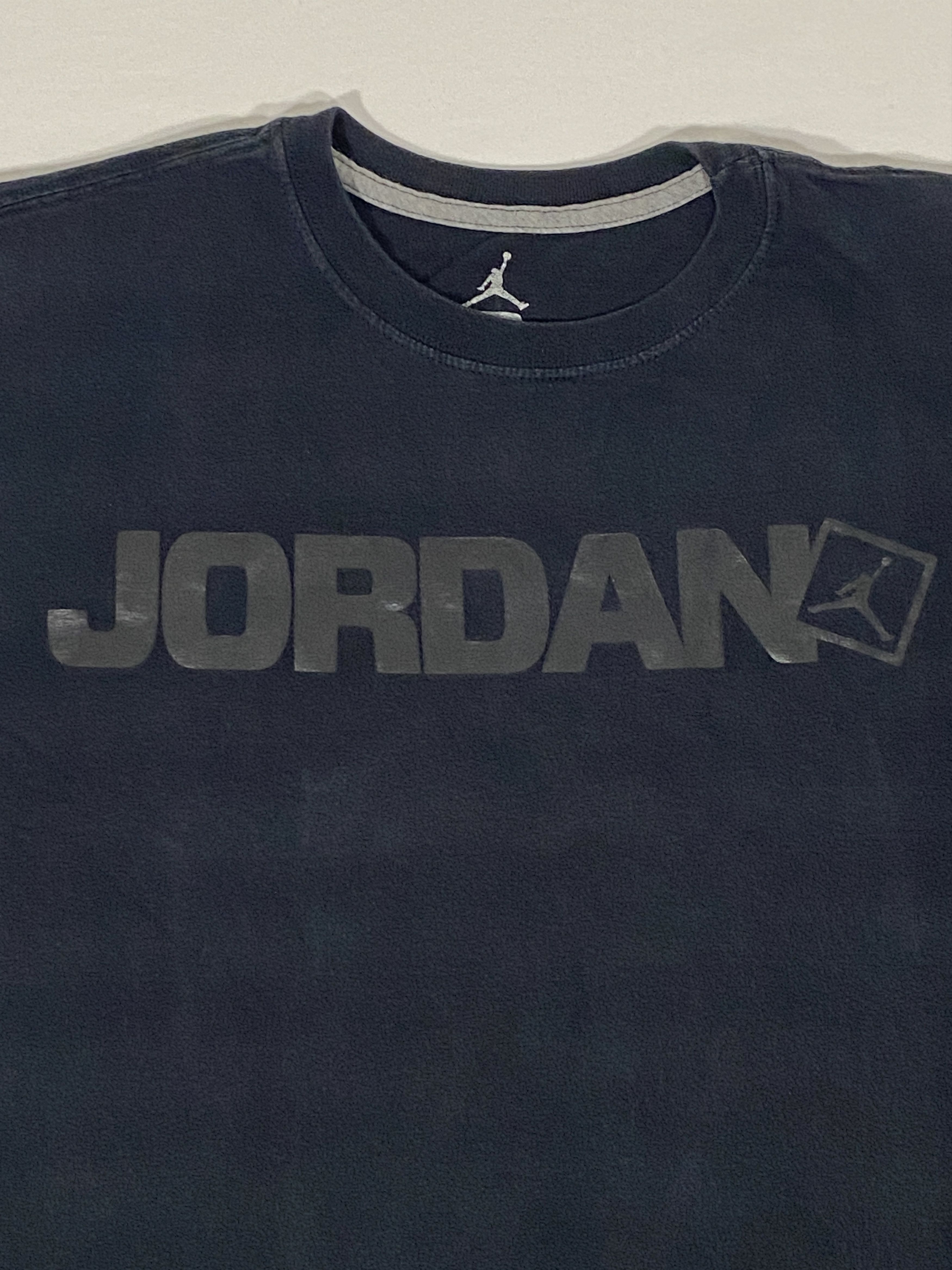Jordan Brand × Vintage Men Large Short Sleeve Double-Black Graphic Logo Spellout Size US L / EU 52-54 / 3 - 2 Thumbnail