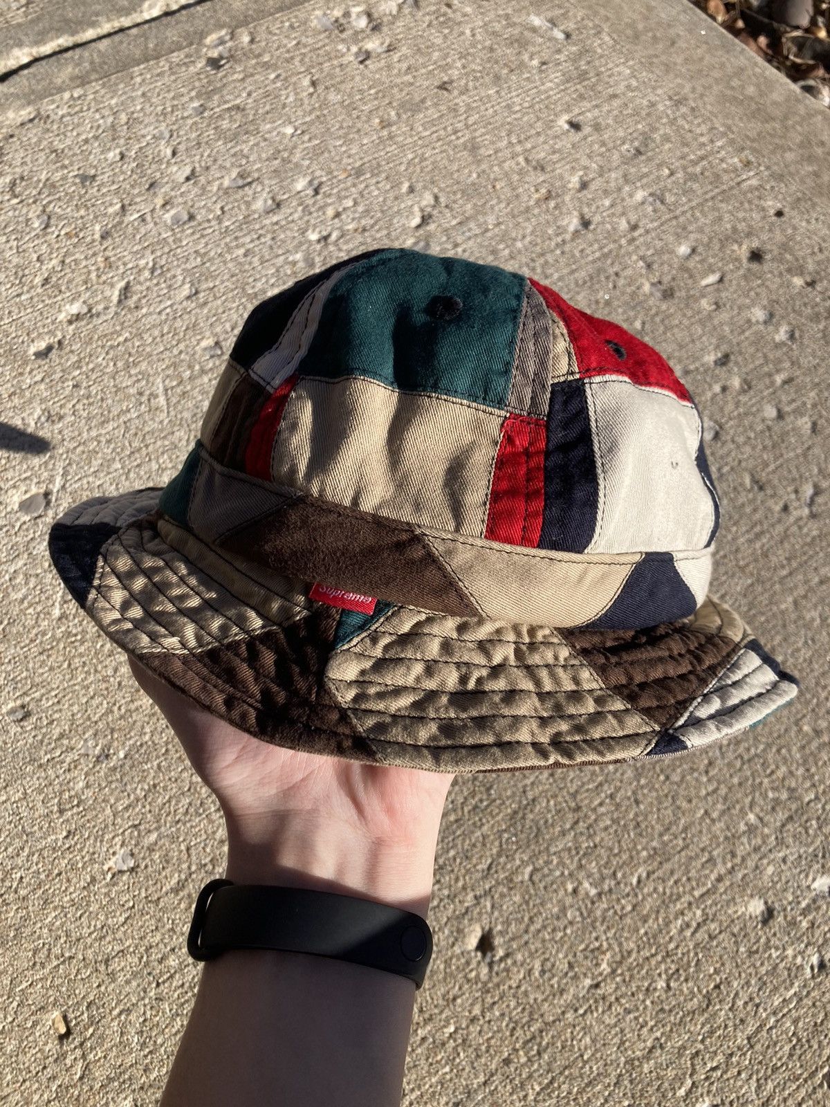 supreme Patchwork Bell Hat S/M-