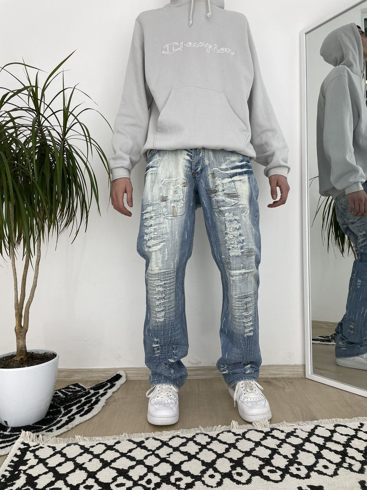Hysteric Glamour × If Six Was Nine × Le Grande Bleu (L.G.B.) Vintage Cipo&Baxx distressed denim jeans lgb style opium Size US 32 / EU 48 - 12 Thumbnail