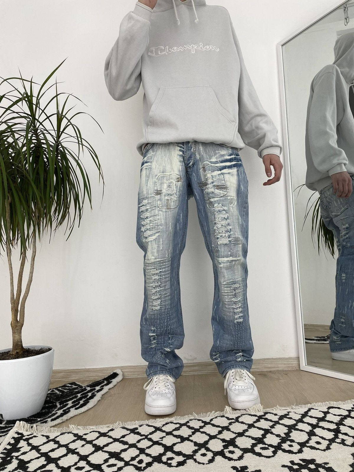 Hysteric Glamour × If Six Was Nine × Le Grande Bleu (L.G.B.) Vintage Cipo&Baxx distressed denim jeans lgb style opium Size US 32 / EU 48 - 1 Thumbnail