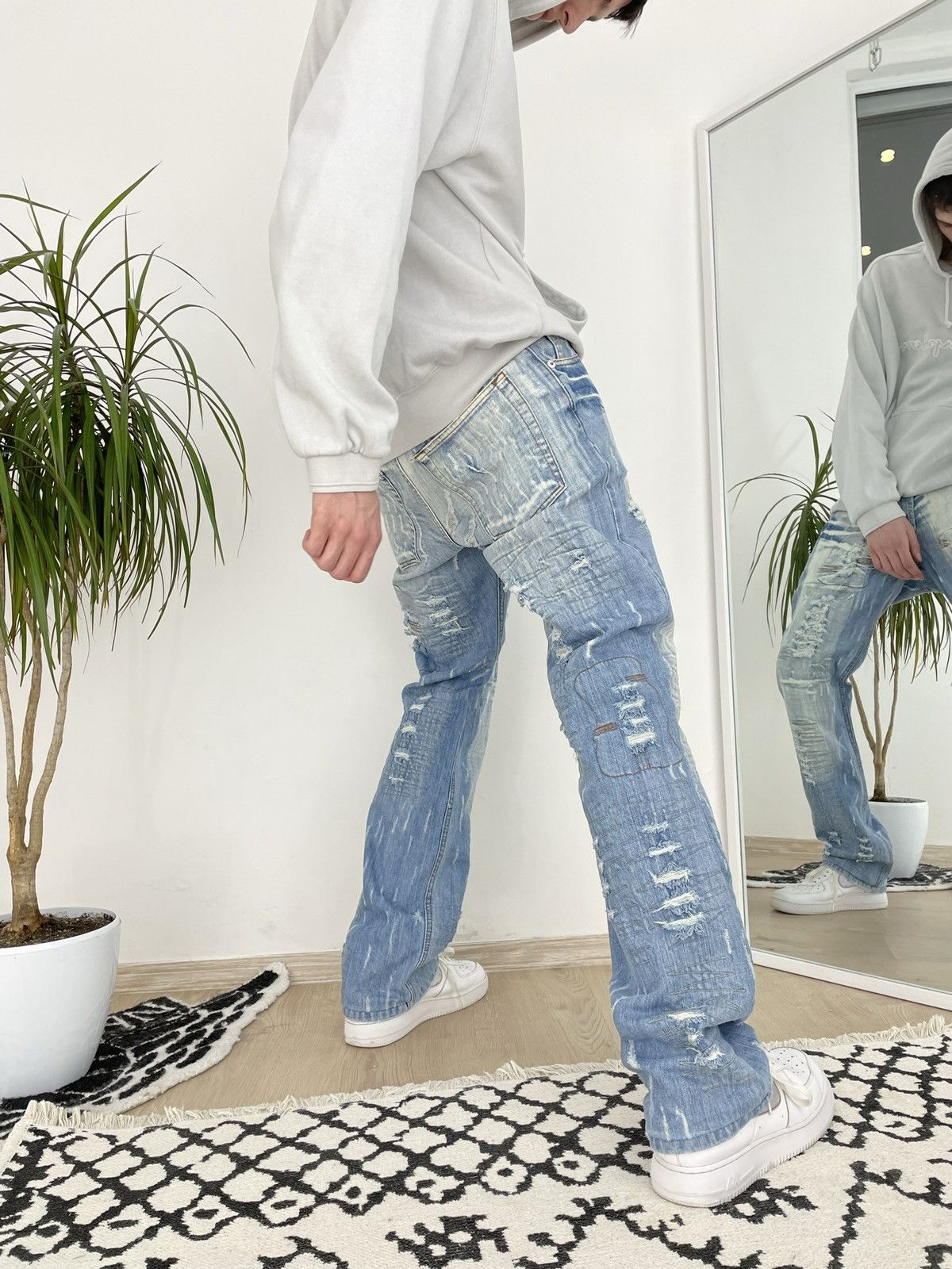 Hysteric Glamour × If Six Was Nine × Le Grande Bleu (L.G.B.) Vintage Cipo&Baxx distressed denim jeans lgb style opium Size US 32 / EU 48 - 4 Thumbnail