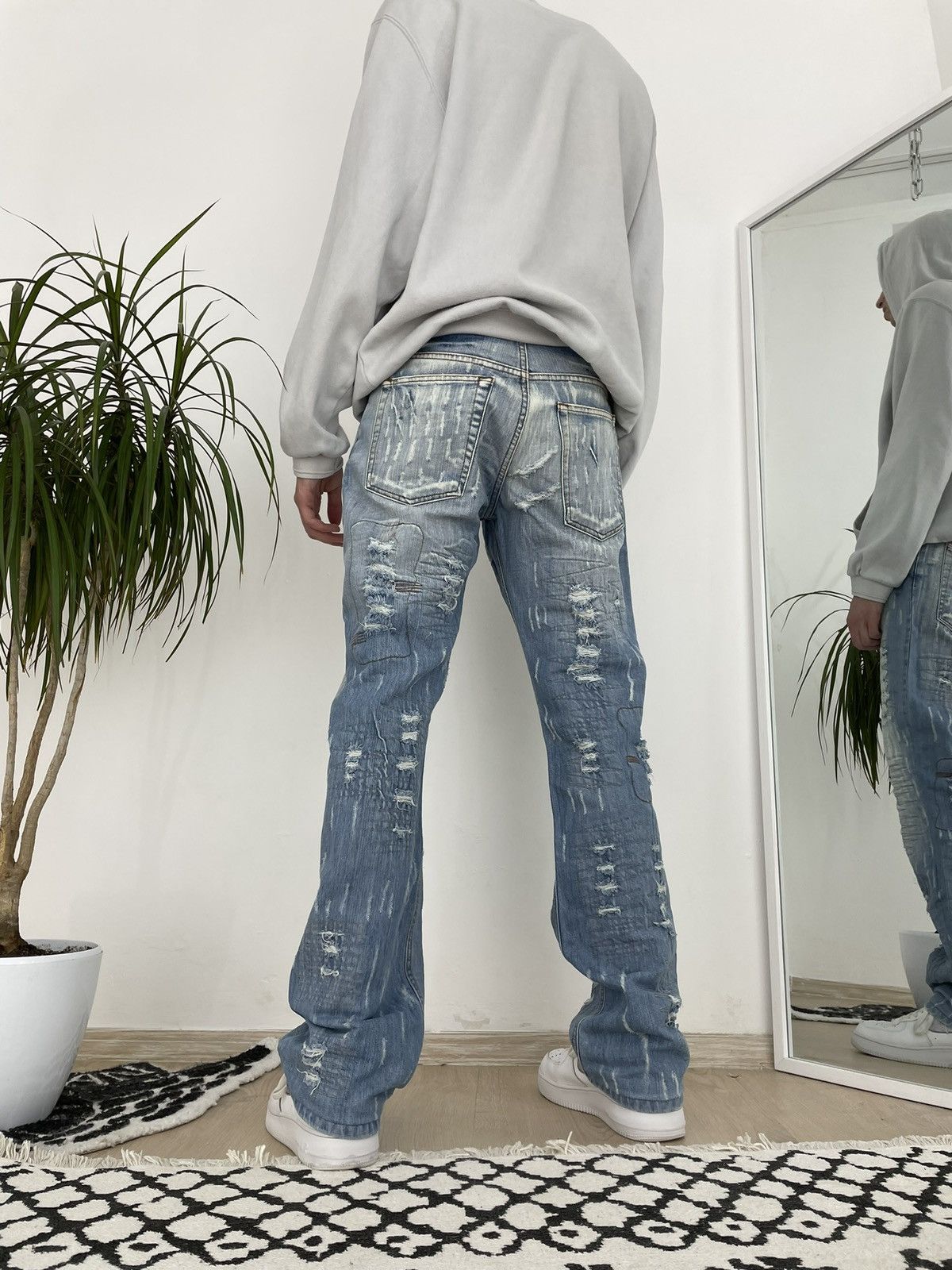 Hysteric Glamour × If Six Was Nine × Le Grande Bleu (L.G.B.) Vintage Cipo&Baxx distressed denim jeans lgb style opium Size US 32 / EU 48 - 3 Thumbnail
