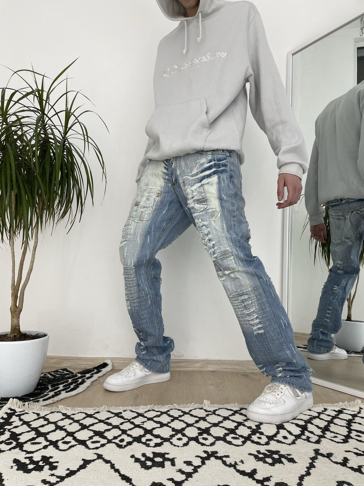 Hysteric Glamour × If Six Was Nine × Le Grande Bleu (L.G.B.) Vintage Cipo&Baxx distressed denim jeans lgb style opium Size US 32 / EU 48 - 13 Thumbnail