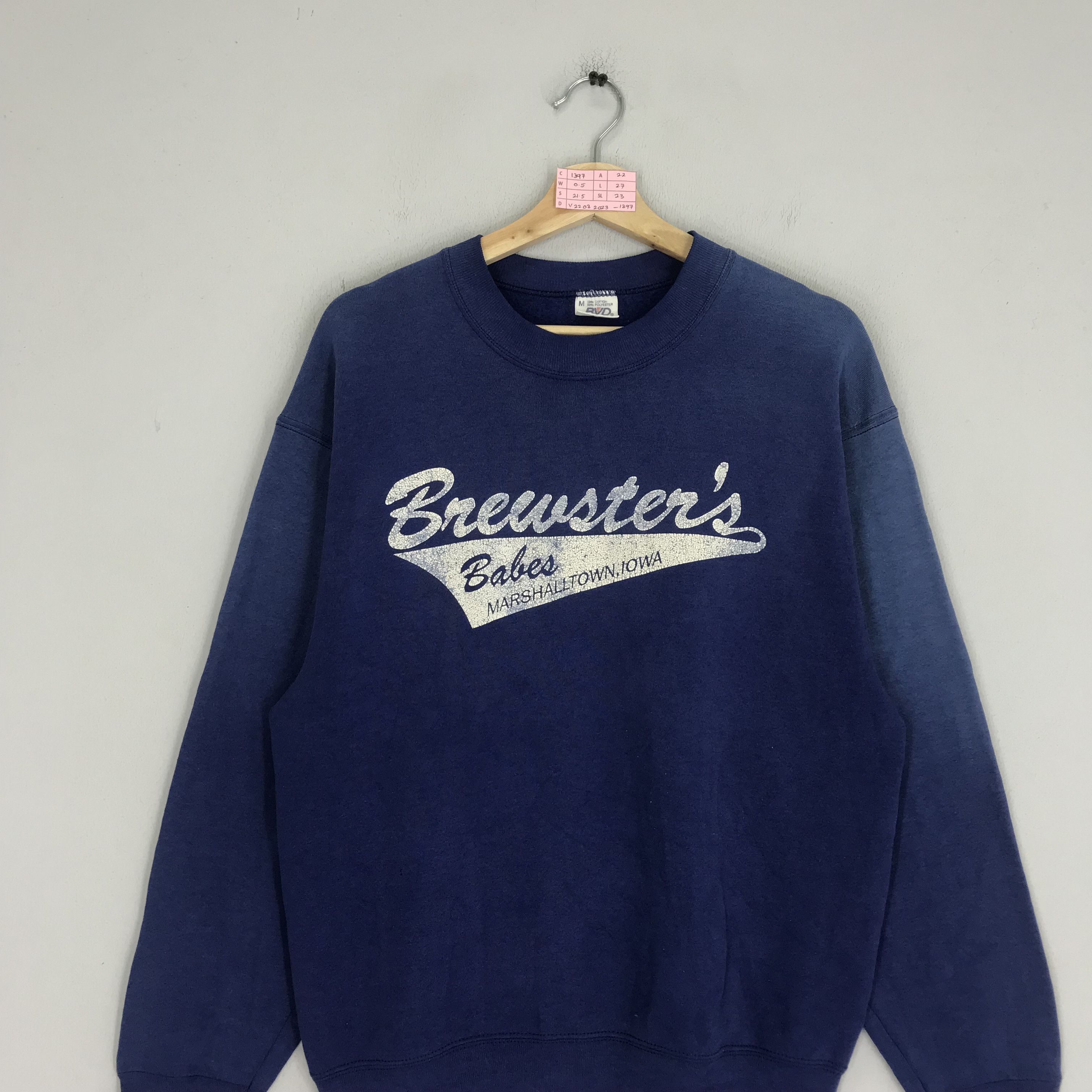 Vintage Vintage 90's Brewsters Marshalltown Iowa Sweatshirts Size US M / EU 48-50 / 2 - 3 Thumbnail