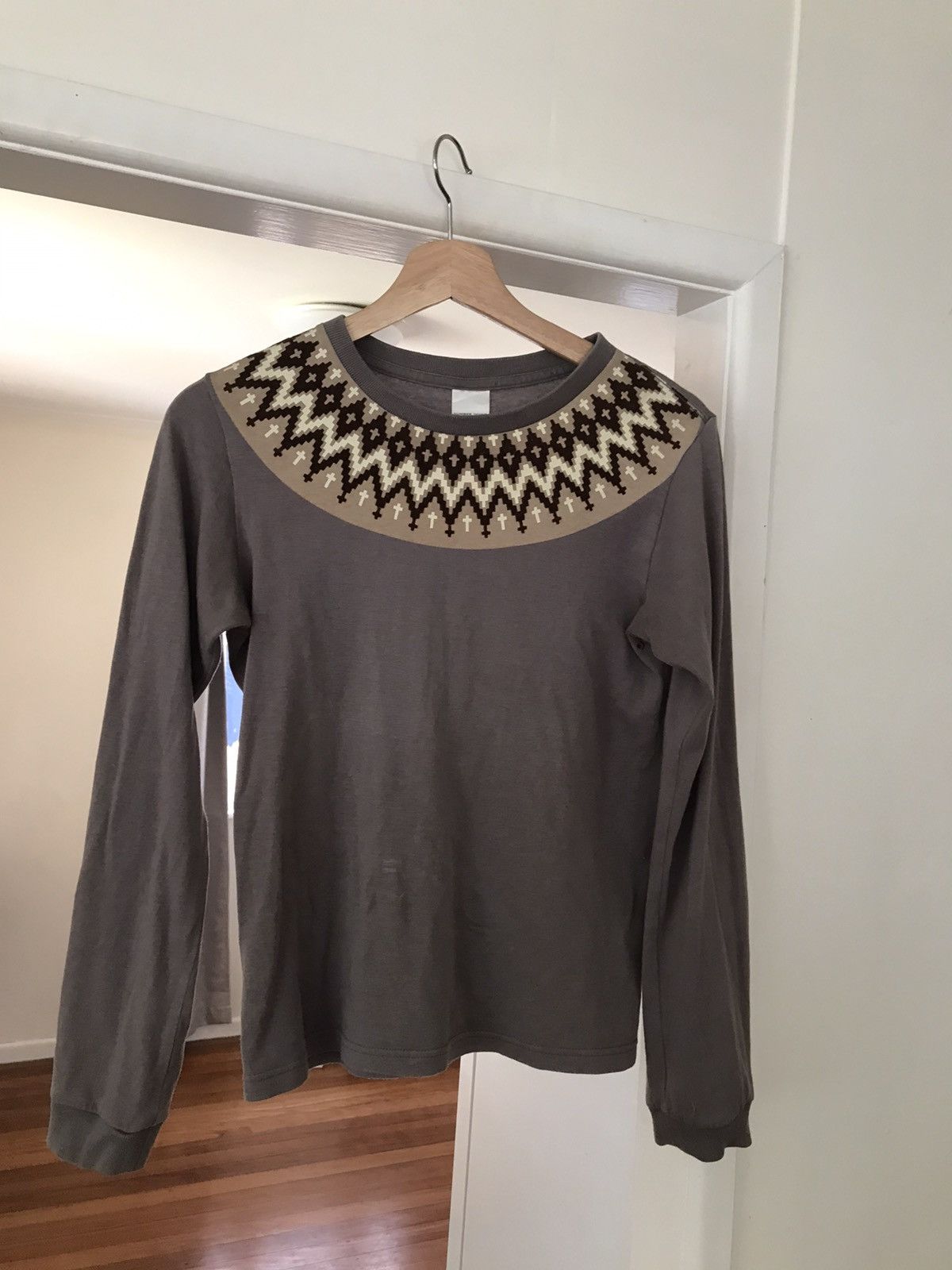 number (n)ine A/W ‘02 geometric L/S