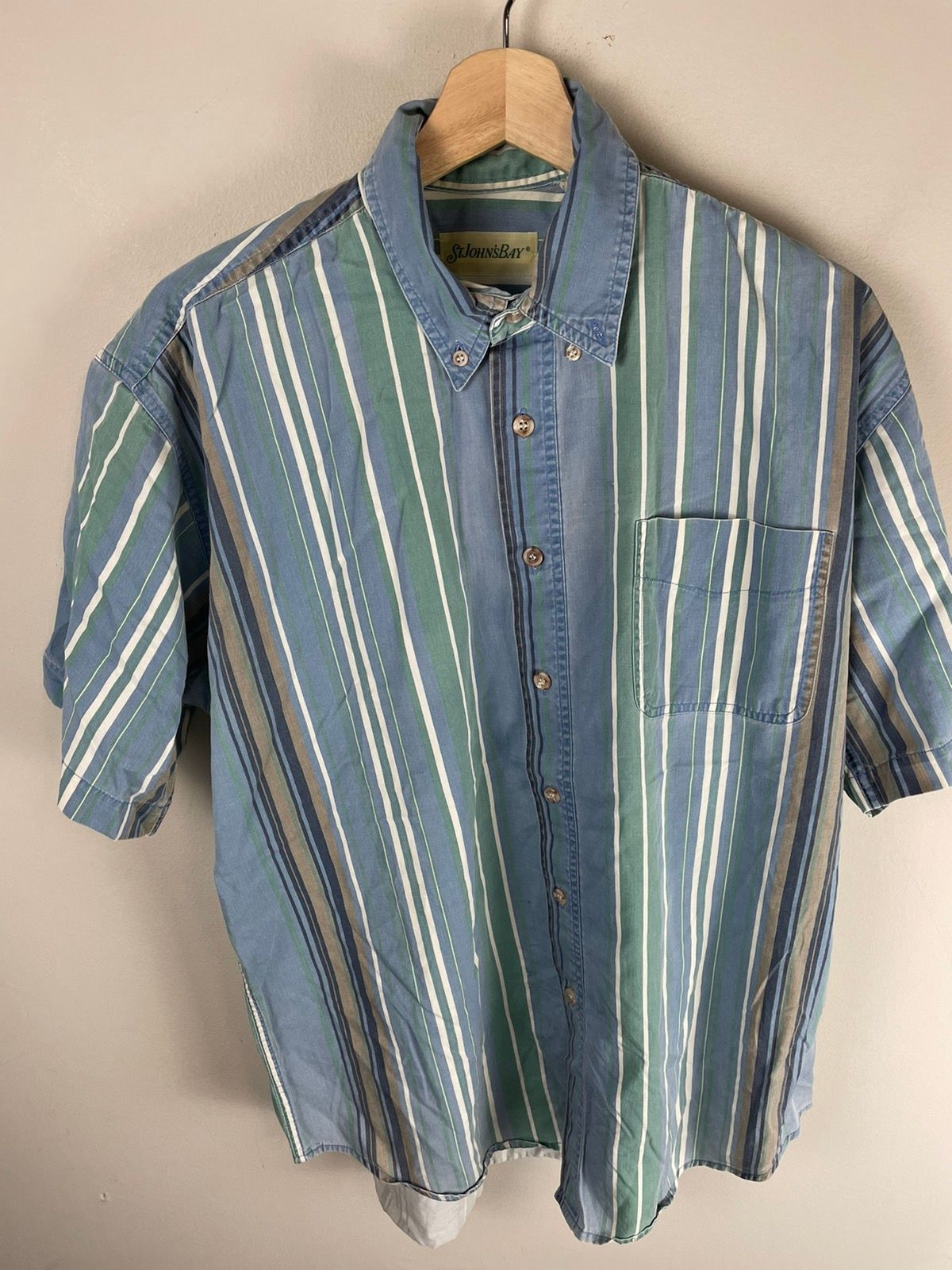 Vintage Vintage Aquastripe SJB Shirt | Grailed