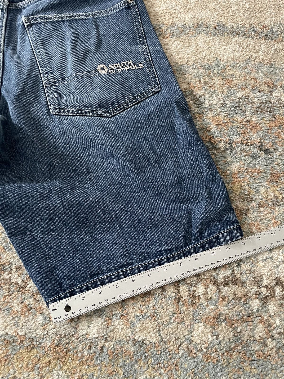 Southpole × Vintage VTG Southpole Embroidered Jean Shorts 36 blue faded Size US 36 / EU 52 - 7 Thumbnail