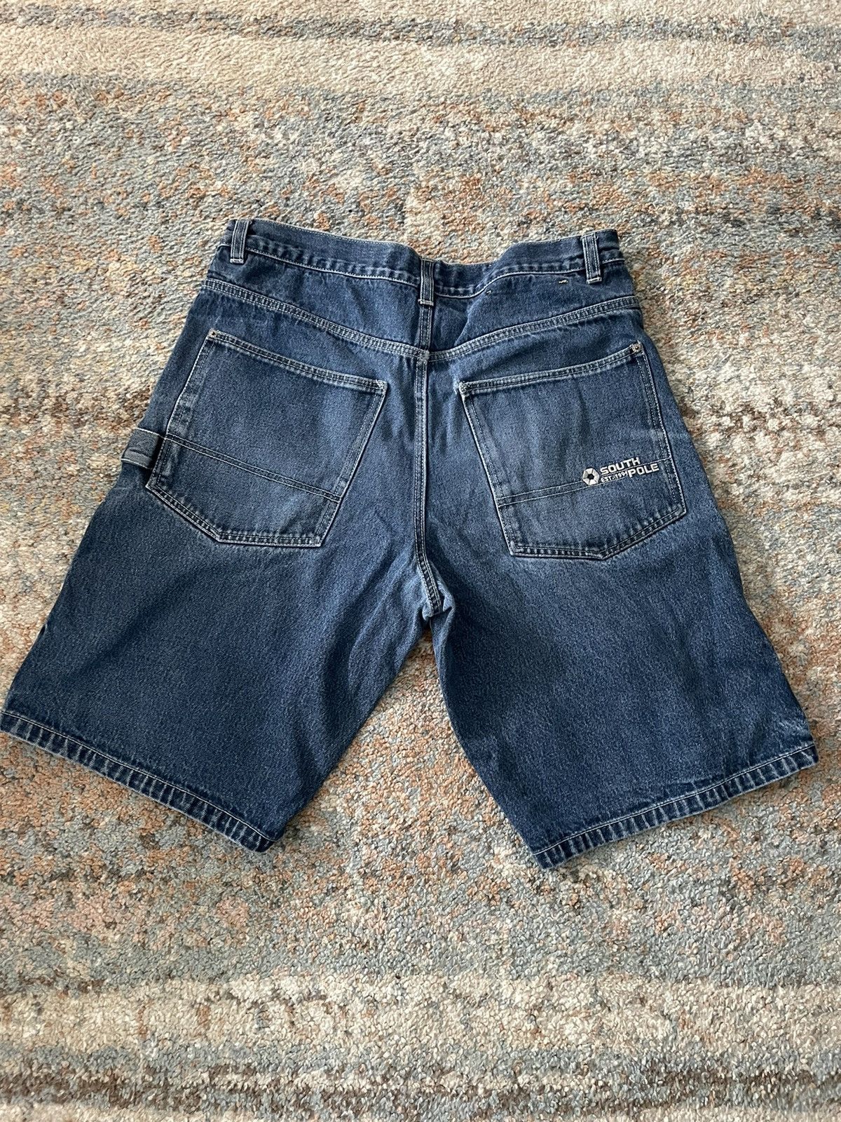 Southpole × Vintage VTG Southpole Embroidered Jean Shorts 36 blue faded Size US 36 / EU 52 - 1 Thumbnail