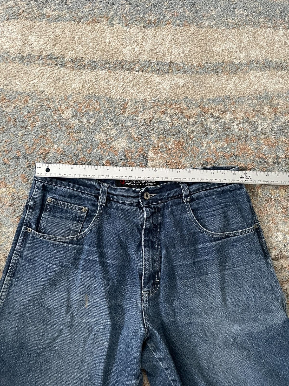 Southpole × Vintage VTG Southpole Embroidered Jean Shorts 36 blue faded Size US 36 / EU 52 - 5 Thumbnail