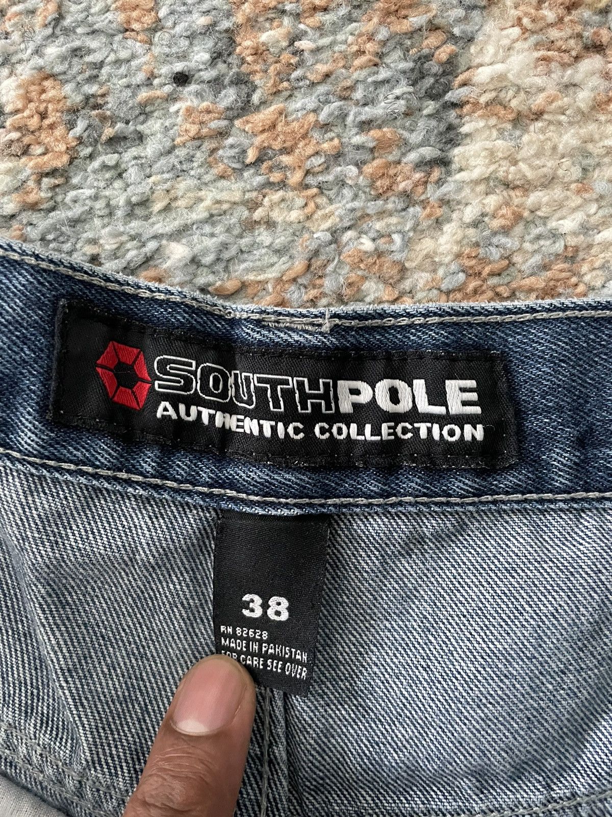 Southpole × Vintage VTG Southpole Embroidered Jean Shorts 36 blue faded Size US 36 / EU 52 - 4 Thumbnail
