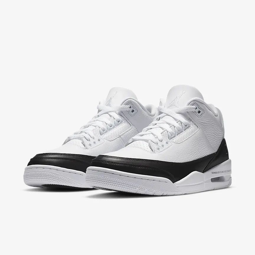 image of Air Jordan 3 Fragment White Black Us Size 13 Pre-Owned Shoes, Men's