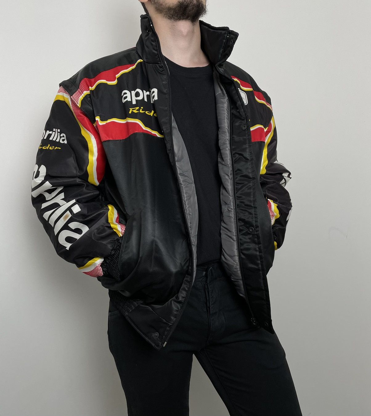 Other Aprilia Rare Racing Jacket bomber 1 in 2 vest Size US L / EU 52-54 / 3 - 10 Thumbnail