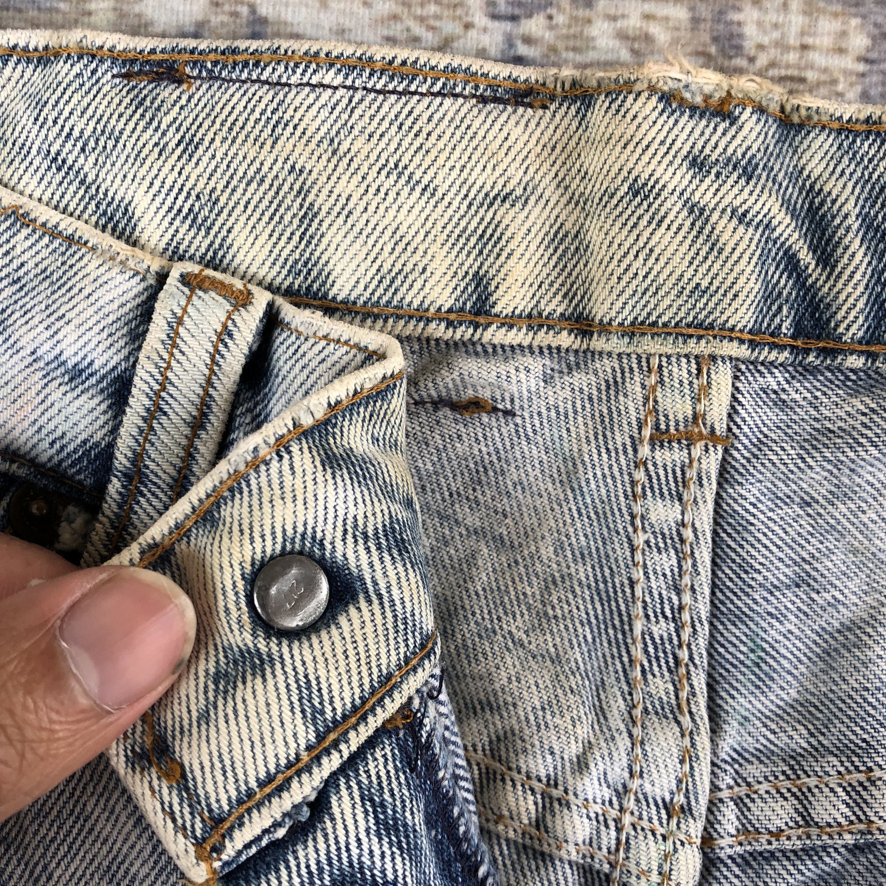 Levi's Distressed Levis Acid Wash Jeans Levi's Orange TabDenim Size US 30 / EU 46 - 9 Thumbnail