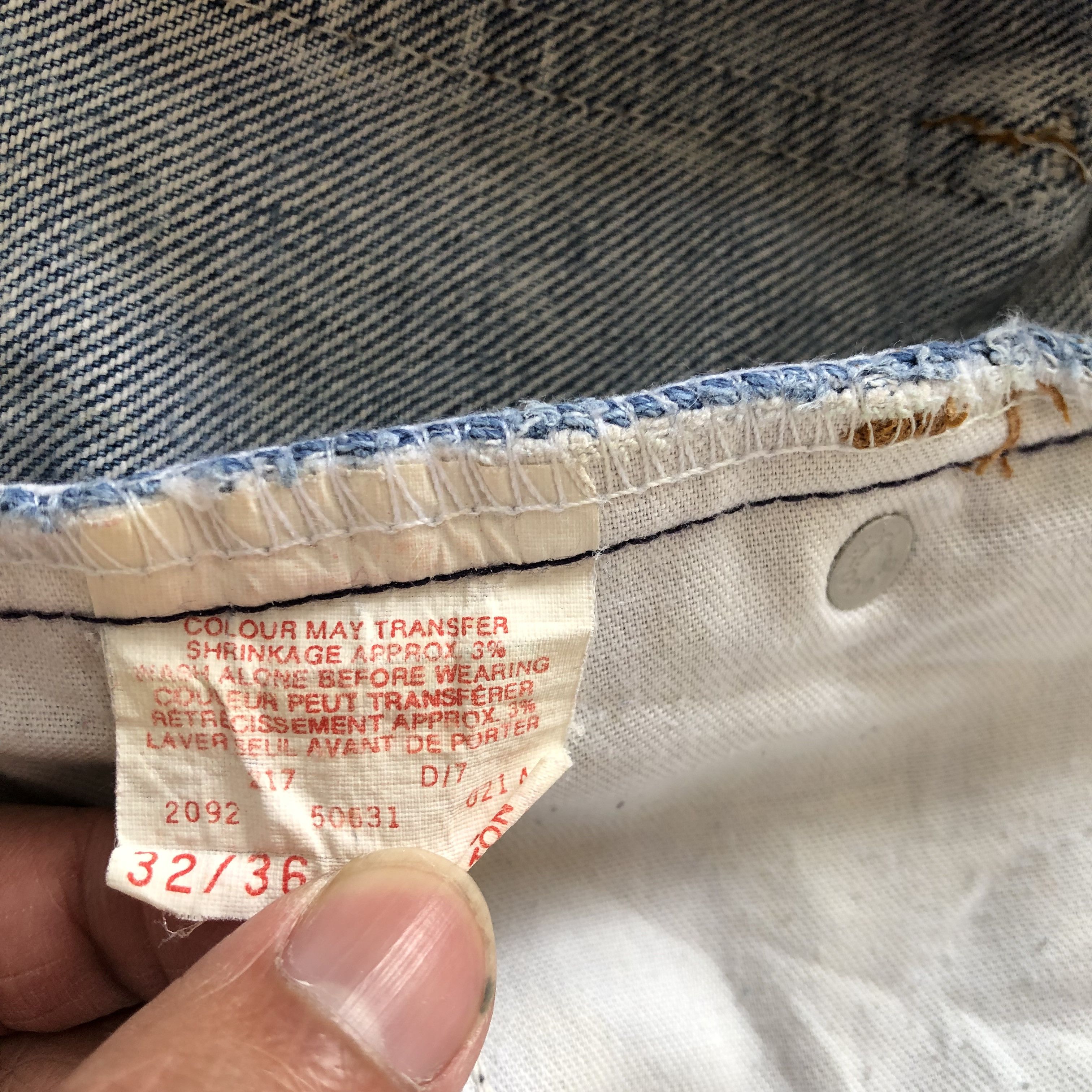 Levi's Distressed Levis Acid Wash Jeans Levi's Orange TabDenim Size US 30 / EU 46 - 11 Thumbnail