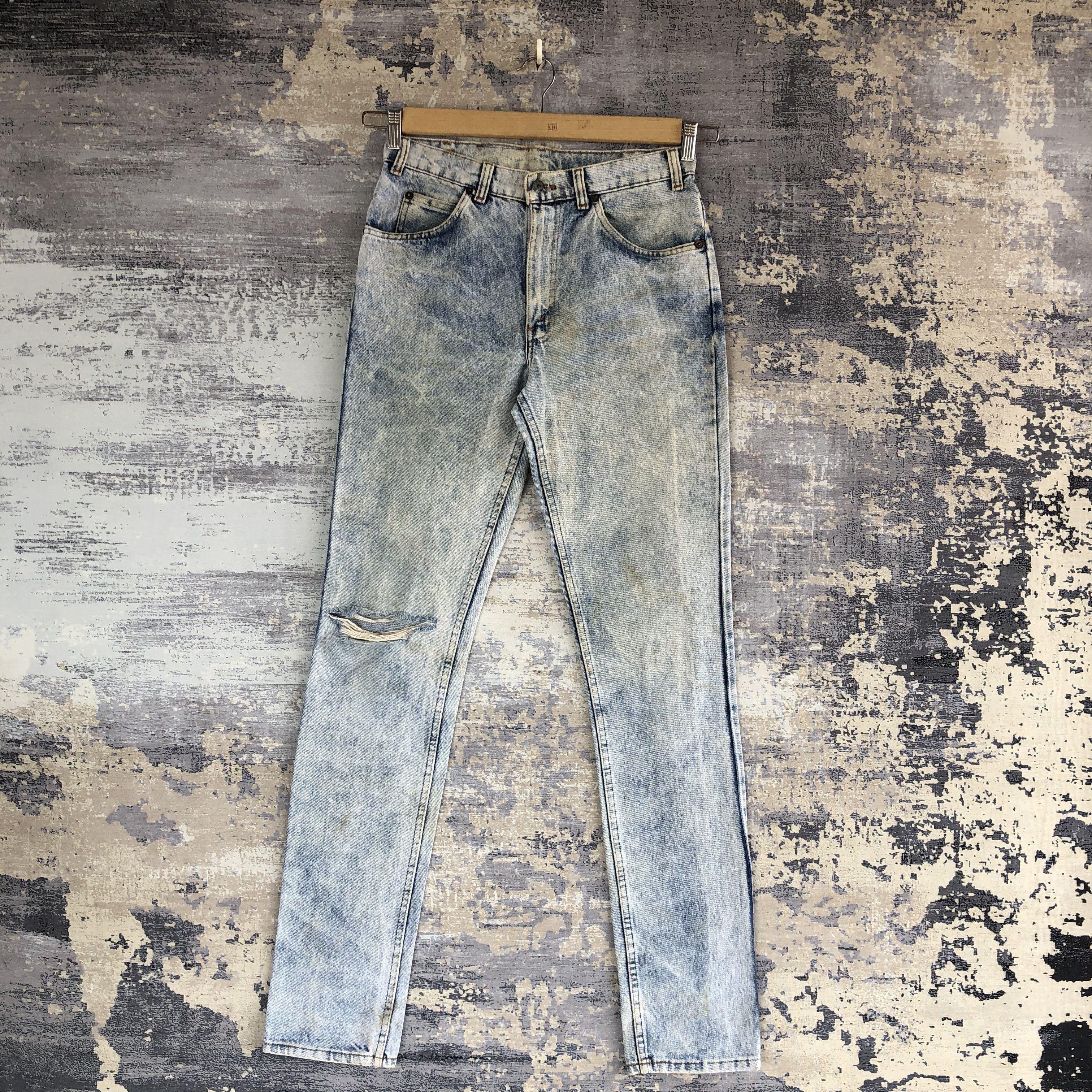 Levi's Distressed Levis Acid Wash Jeans Levi's Orange TabDenim Size US 30 / EU 46 - 1 Thumbnail