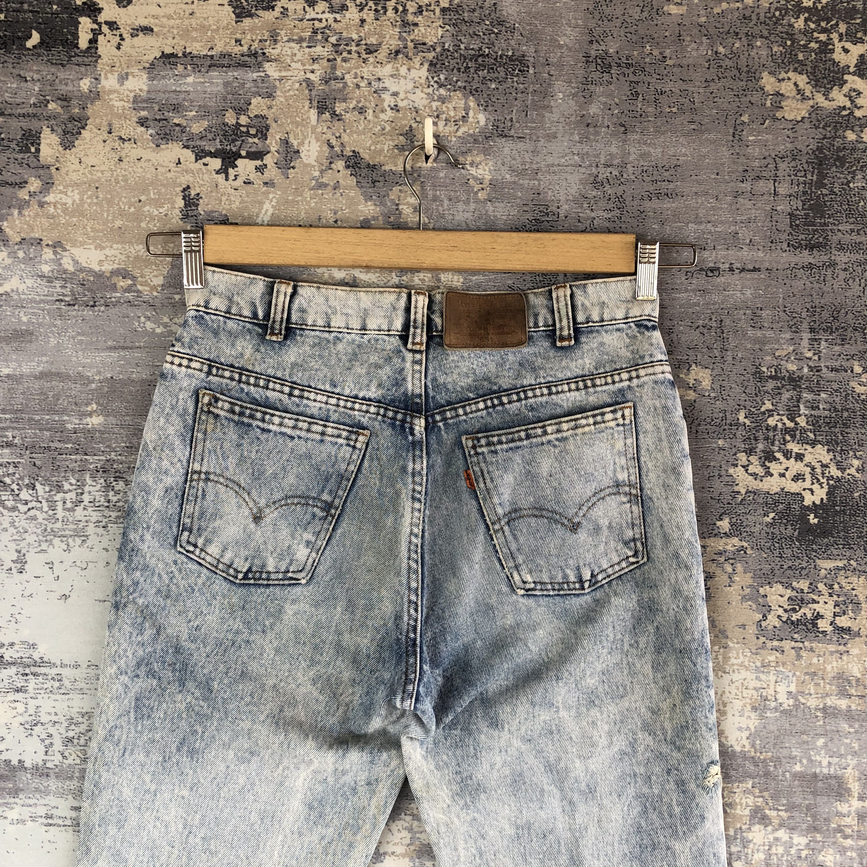 Levi's Distressed Levis Acid Wash Jeans Levi's Orange TabDenim Size US 30 / EU 46 - 6 Thumbnail