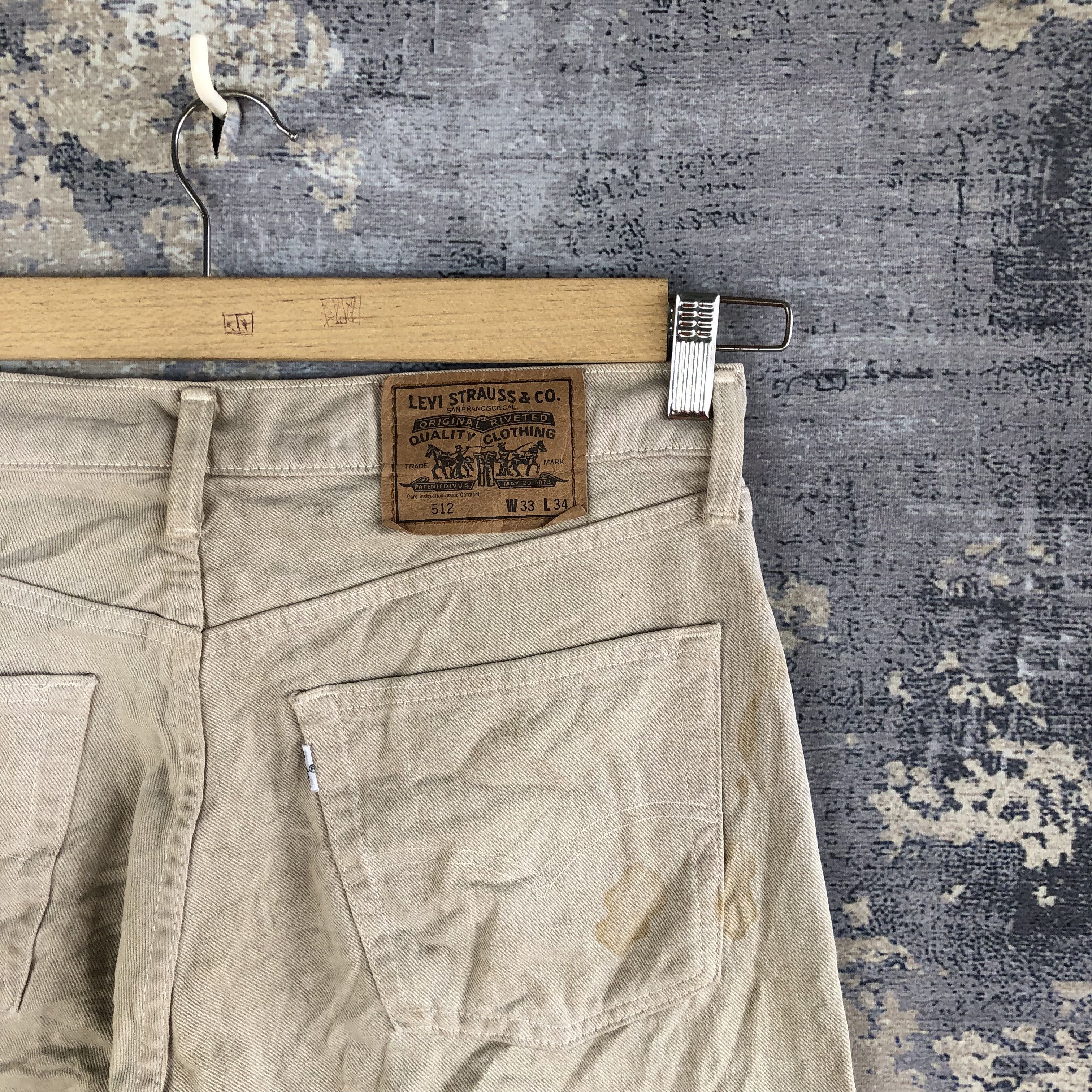 Levi's Vintage Levis White Tab Jeans Levi's Beige Brown Denim Size US 32 / EU 48 - 5 Thumbnail