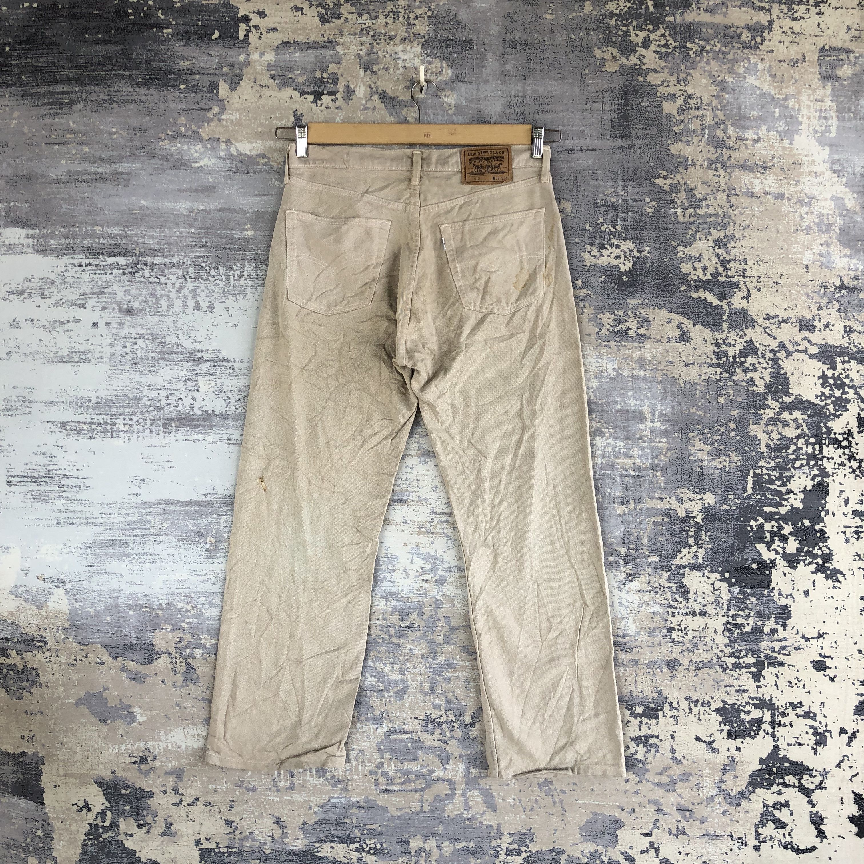 Levi's Vintage Levis White Tab Jeans Levi's Beige Brown Denim Size US 32 / EU 48 - 2 Thumbnail