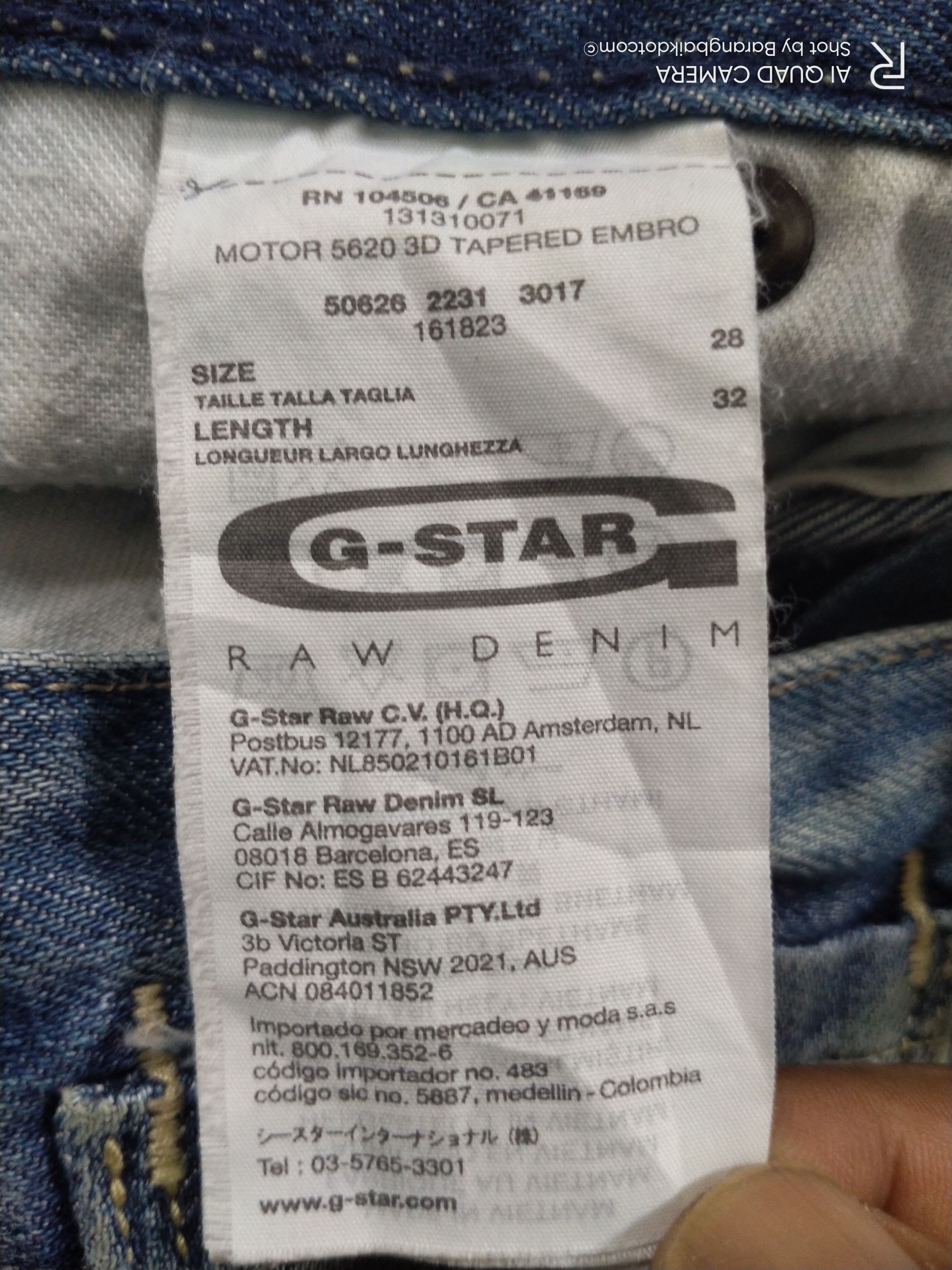 G-Star × Japanese Brand × Vintage 5620 G Star Raw slim cut buckles back jeans Size US 28 / EU 44 - 13 Thumbnail