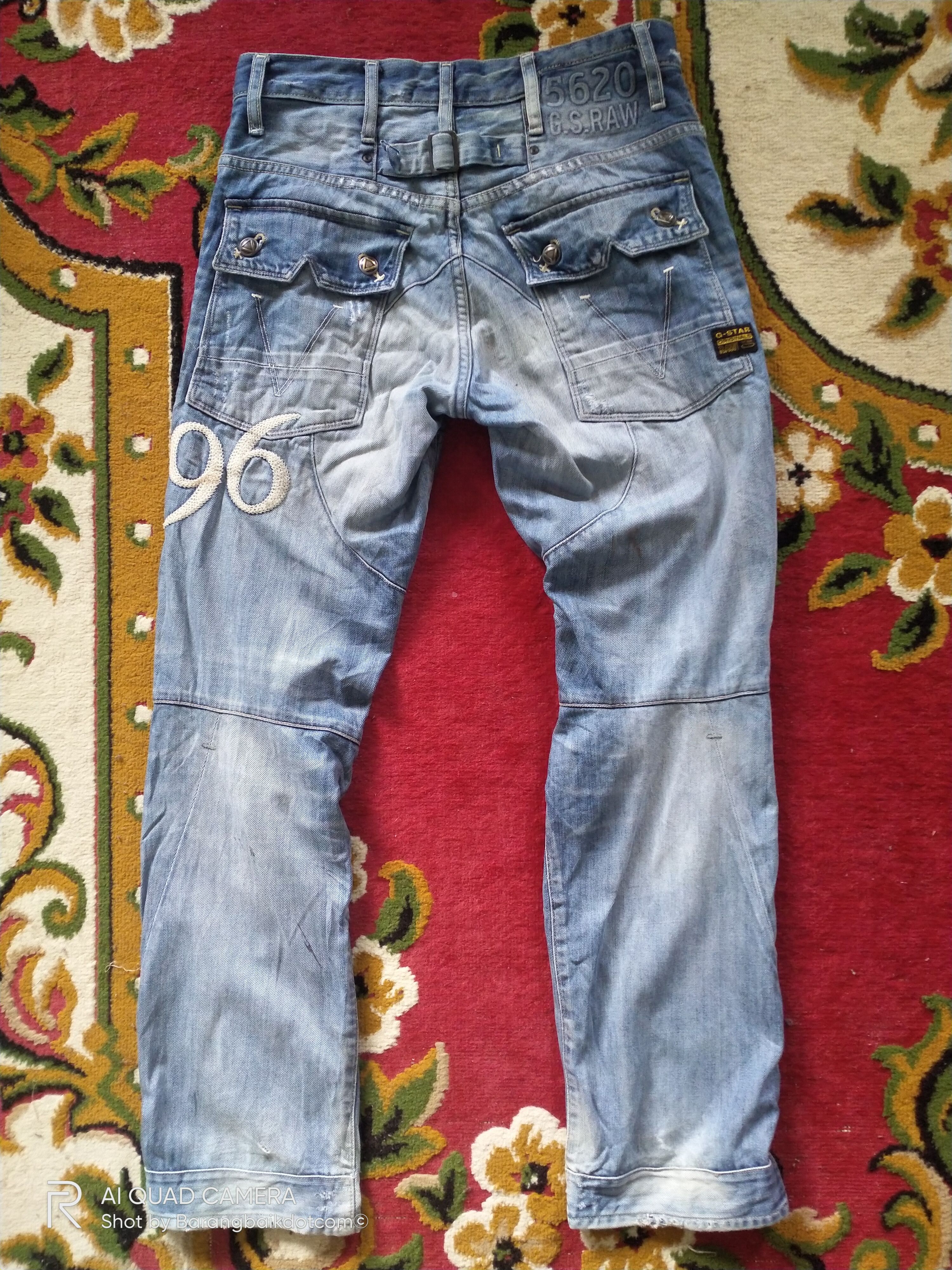 G-Star × Japanese Brand × Vintage 5620 G Star Raw slim cut buckles back jeans Size US 28 / EU 44 - 2 Thumbnail