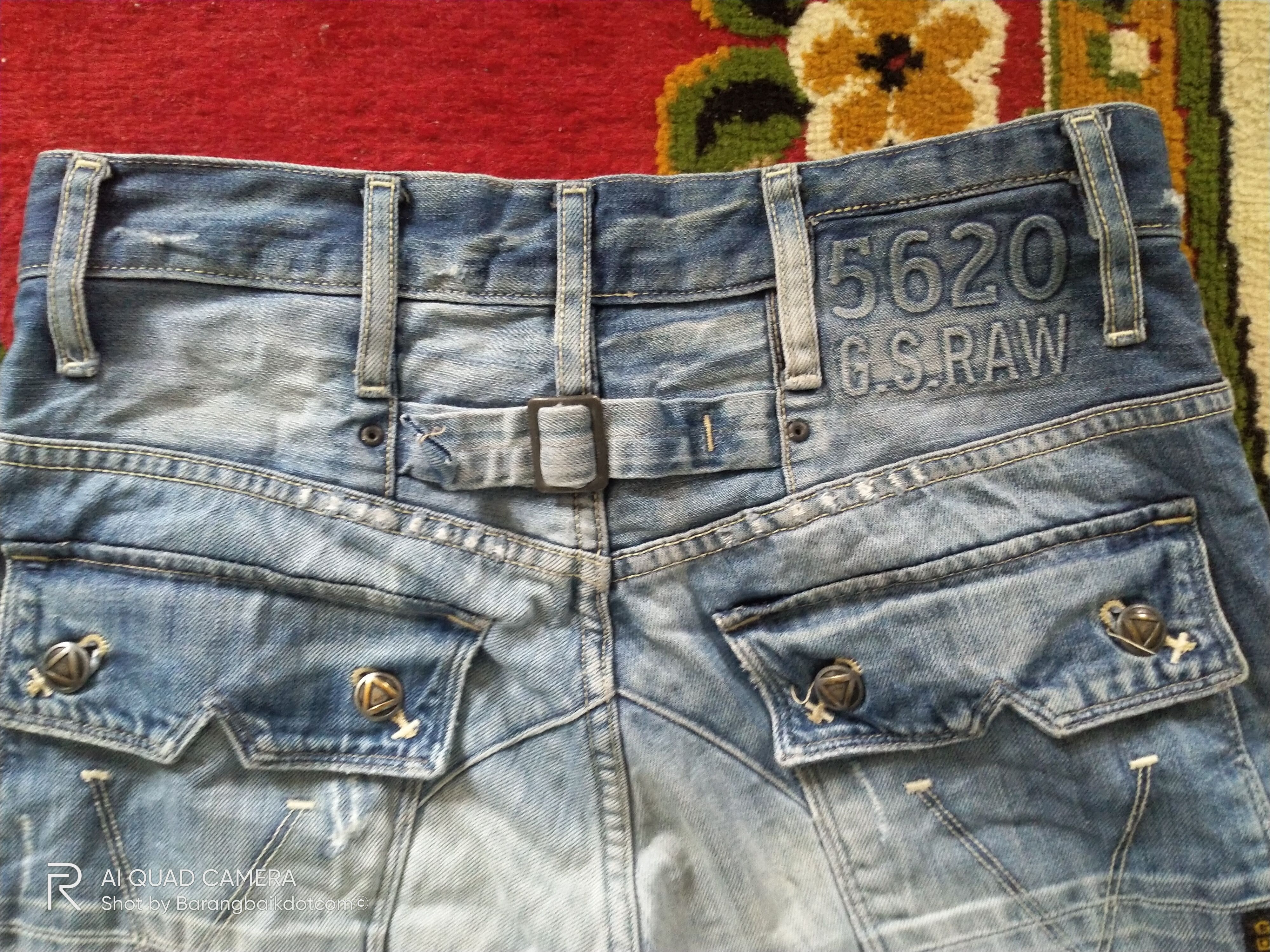 G-Star × Japanese Brand × Vintage 5620 G Star Raw slim cut buckles back jeans Size US 28 / EU 44 - 8 Thumbnail