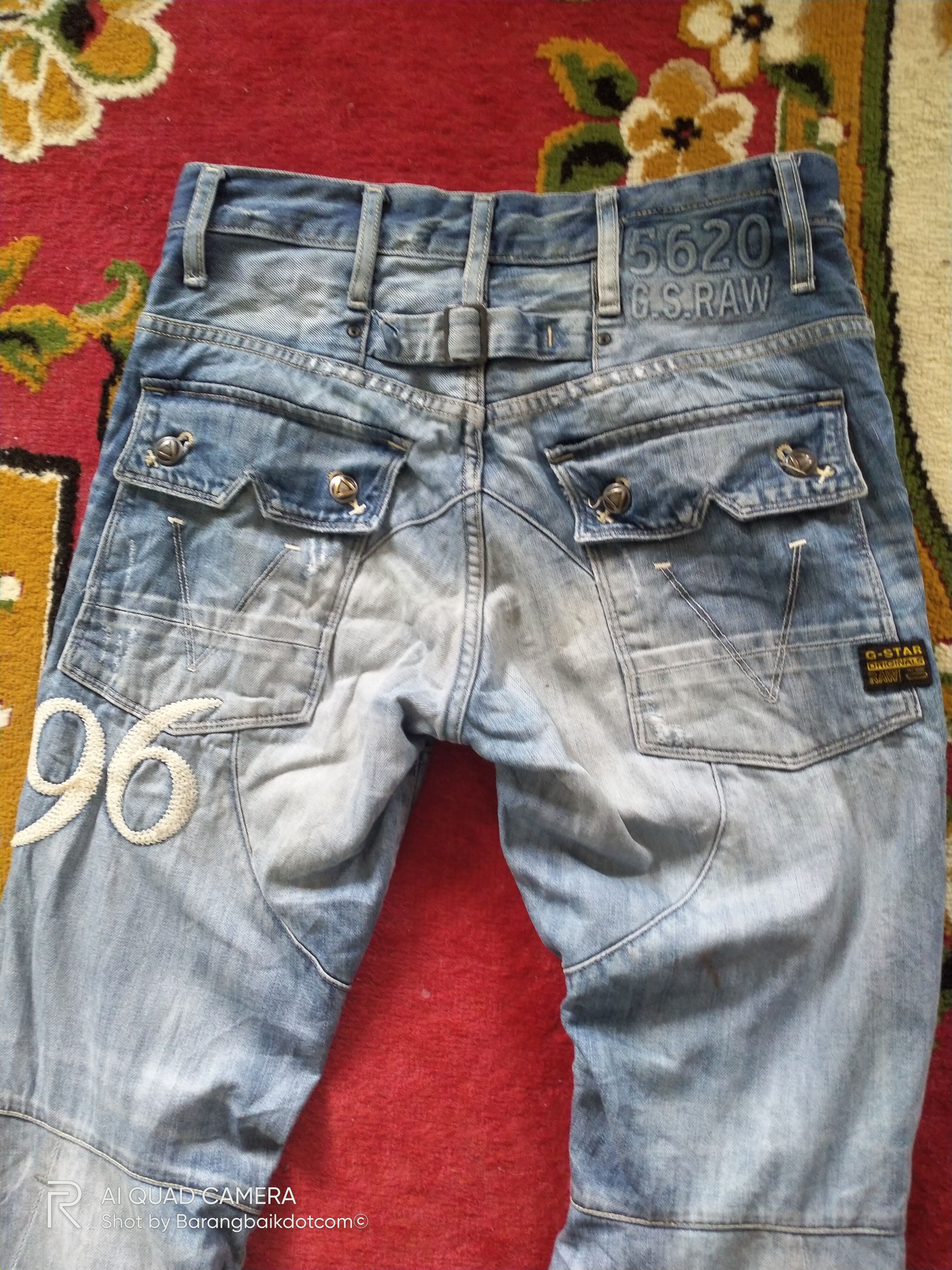 G-Star × Japanese Brand × Vintage 5620 G Star Raw slim cut buckles back jeans Size US 28 / EU 44 - 6 Thumbnail