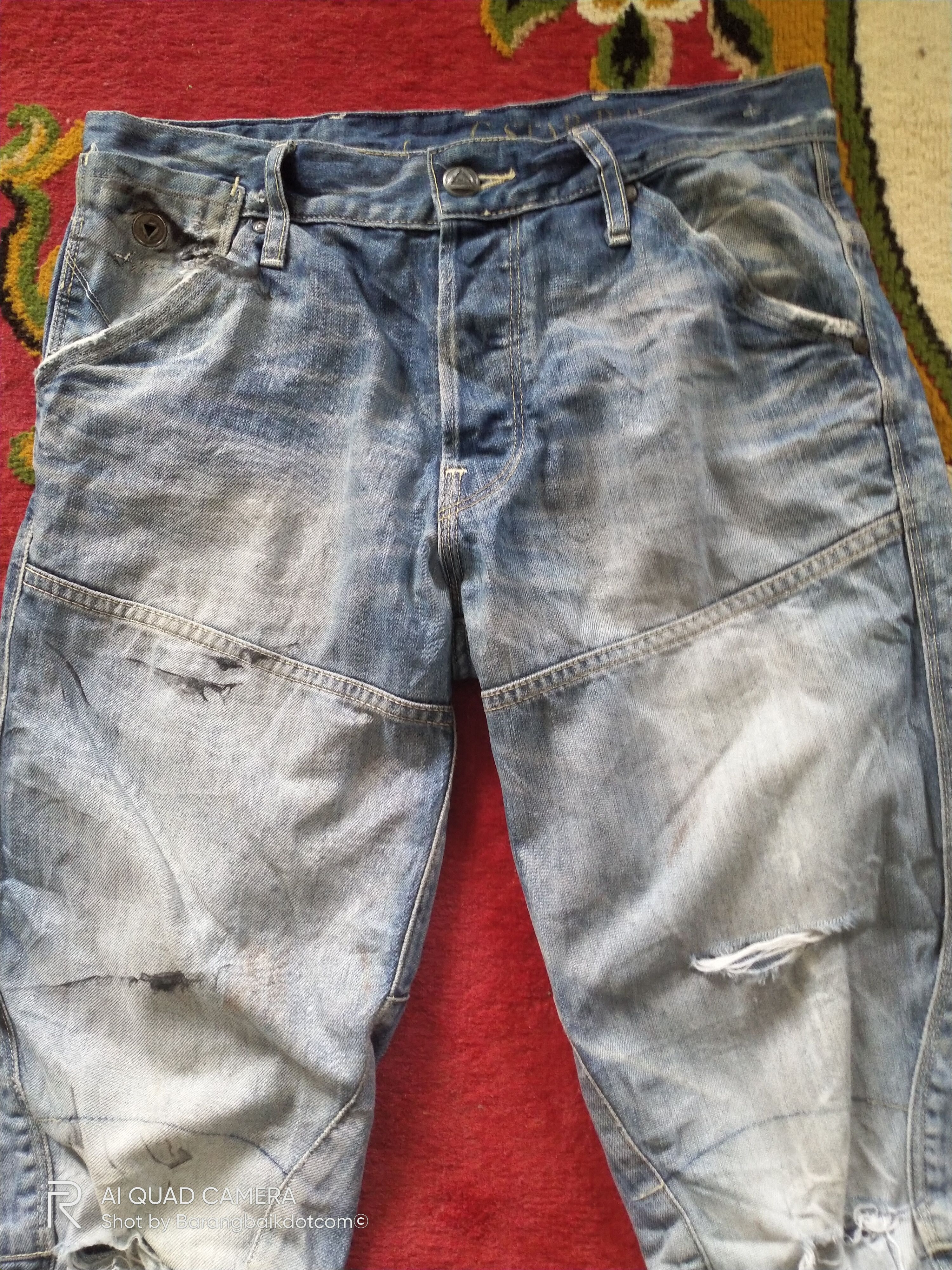 G-Star × Japanese Brand × Vintage 5620 G Star Raw slim cut buckles back jeans Size US 28 / EU 44 - 3 Thumbnail