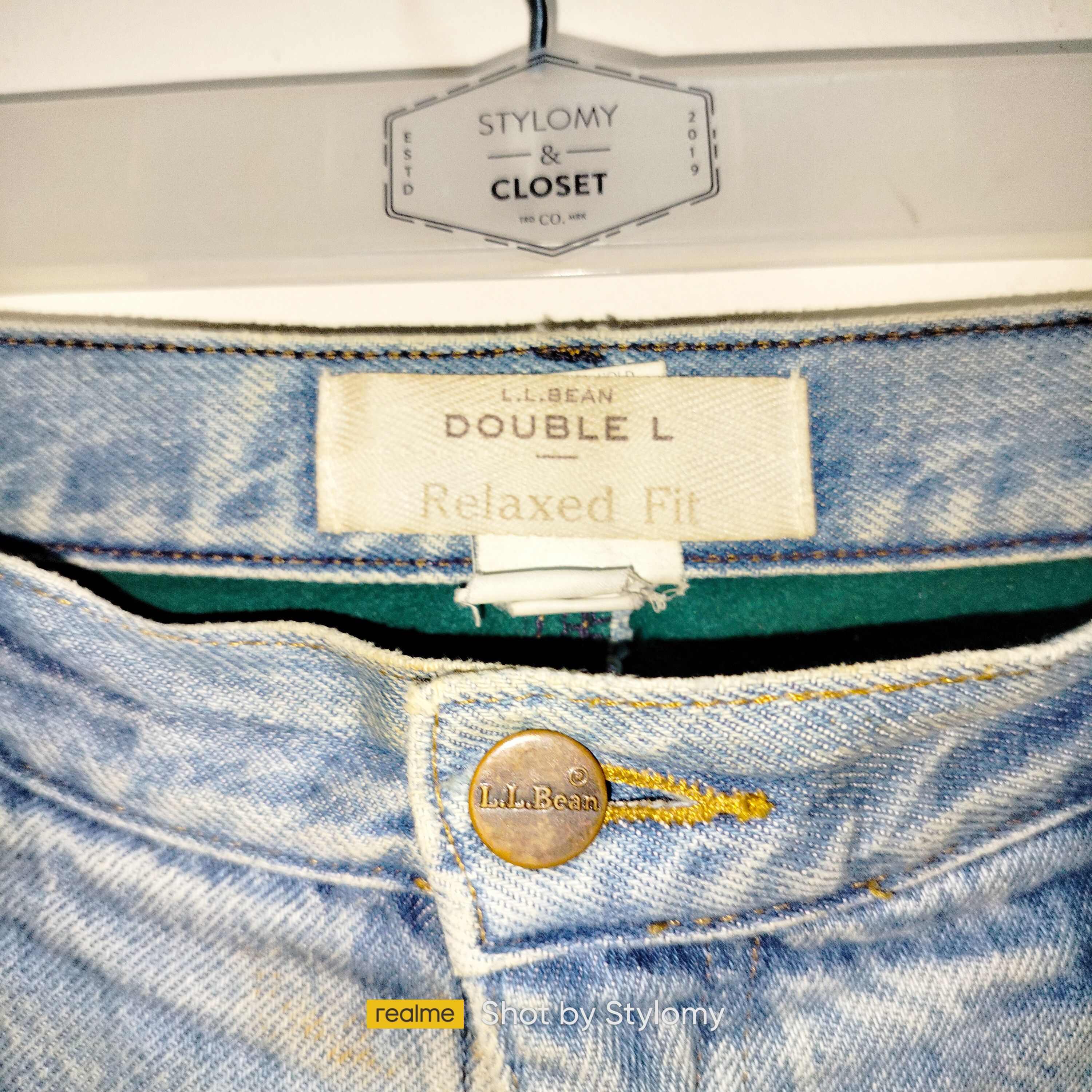 L.L. Bean × Vintage 'grunge style' LL Bean Double L Relaxed Fit Reworked Jeans Size US 38 / EU 54 - 8 Thumbnail