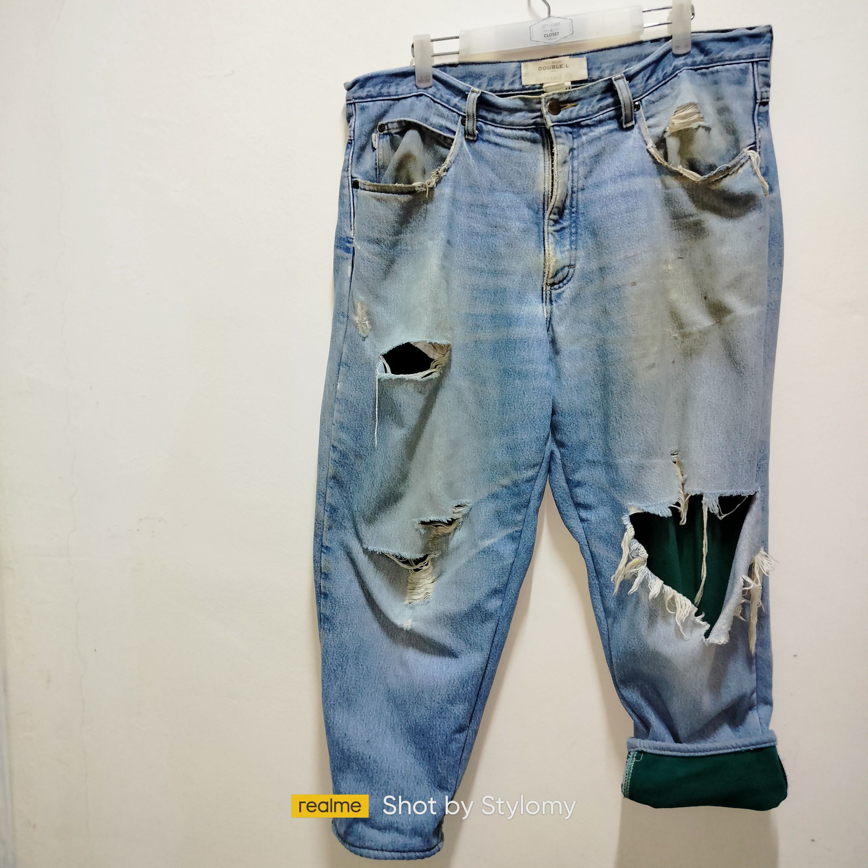 L.L. Bean × Vintage 'grunge style' LL Bean Double L Relaxed Fit Reworked Jeans Size US 38 / EU 54 - 1 Thumbnail