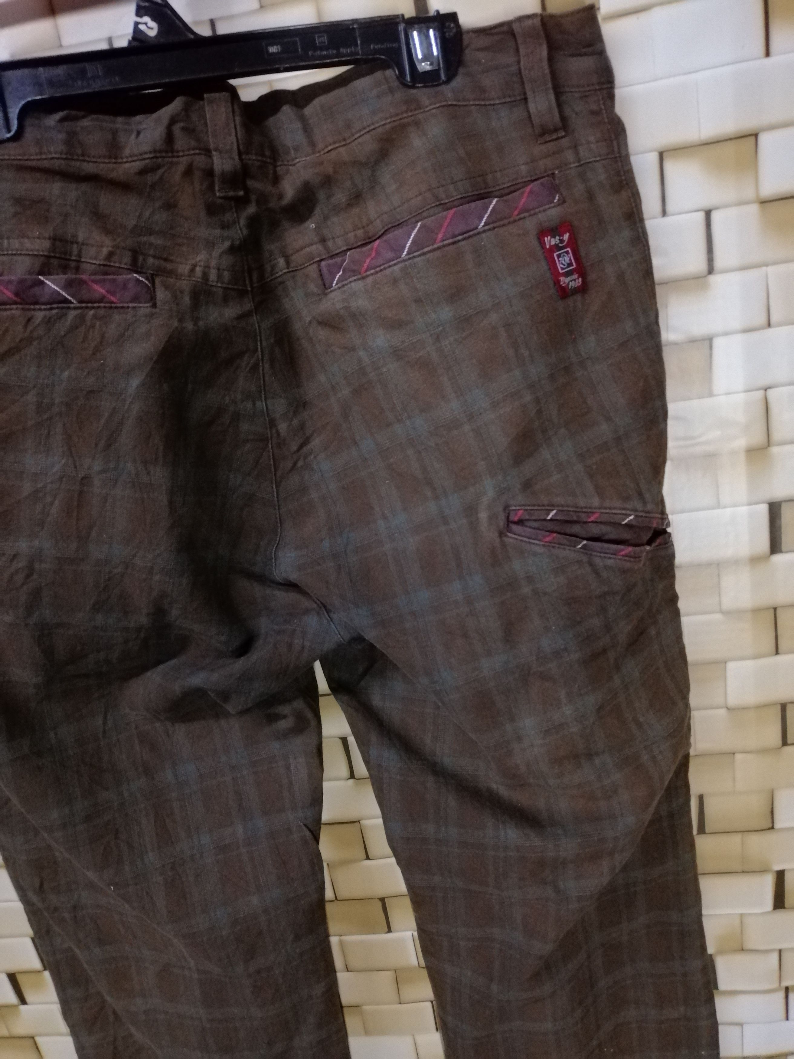 Japanese Brand Vas-Y Checked Plaid Slim Fit Punk Work Wear Pant Size US 32 / EU 48 - 4 Thumbnail